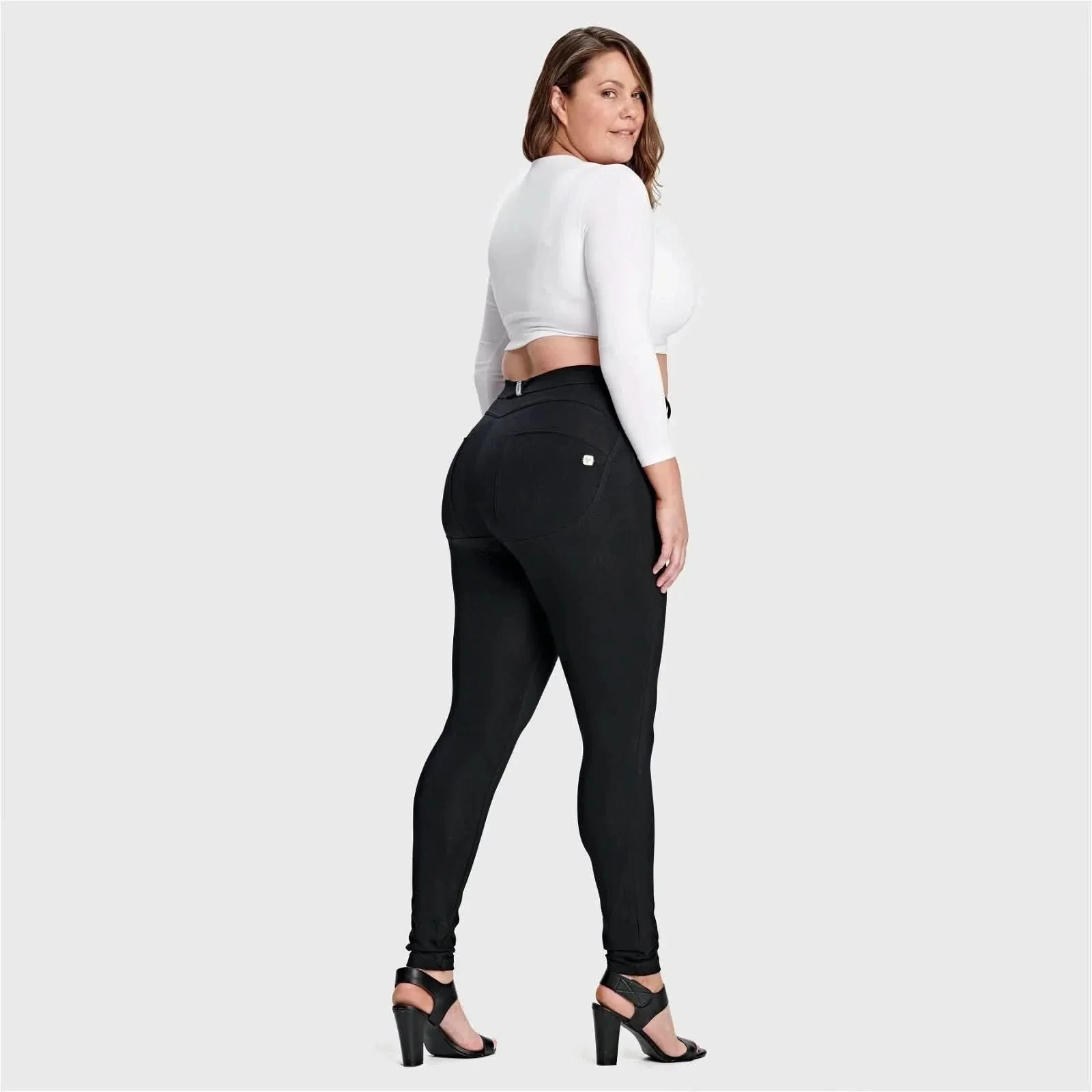 WRUP Curvy Fashion - High Waisted - Full Length - Black - Image 6