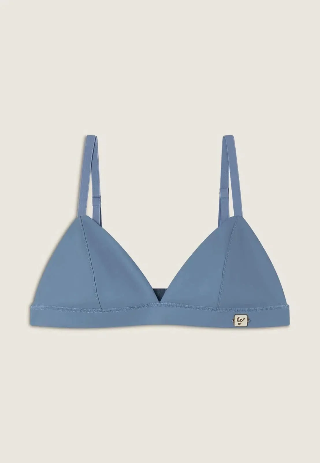 Faux Leather Bralette - Baby Blue - Image 3