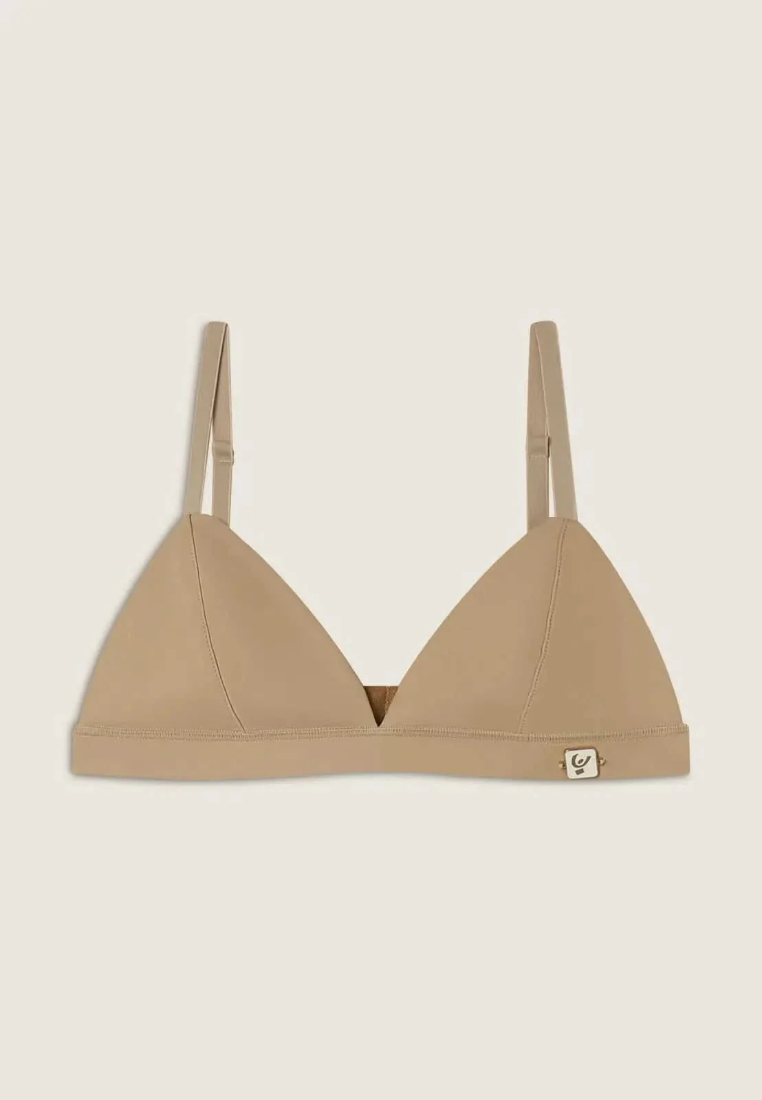 Faux Leather Bralette - Sand - Image 2