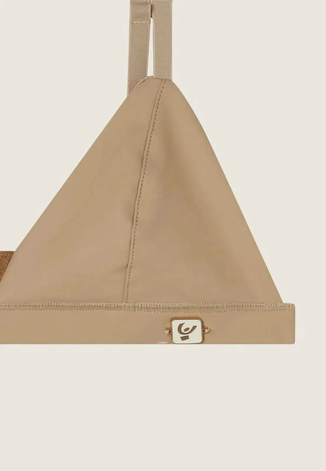 Faux Leather Bralette - Sand - Image 4