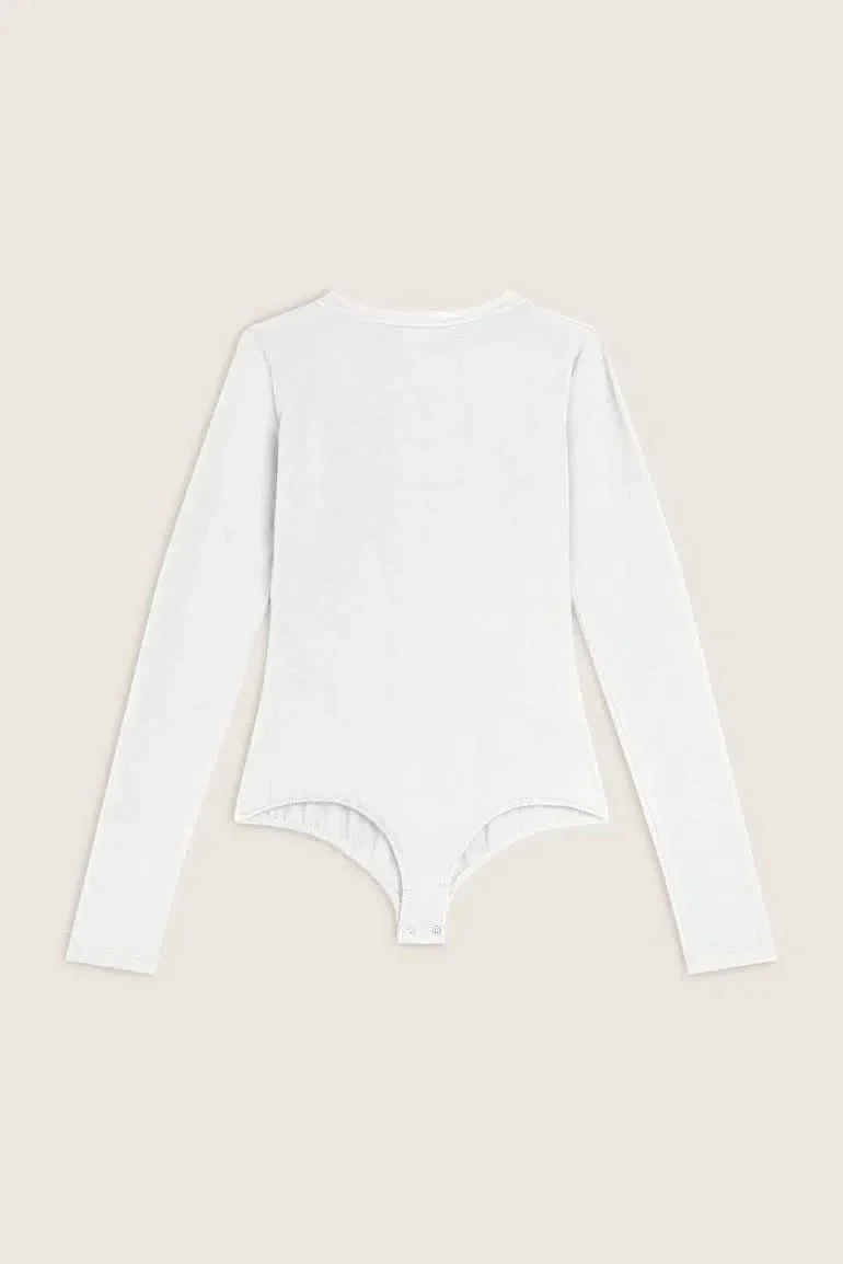 FREDDY Long Sleeve Bodysuit - White - Image 3