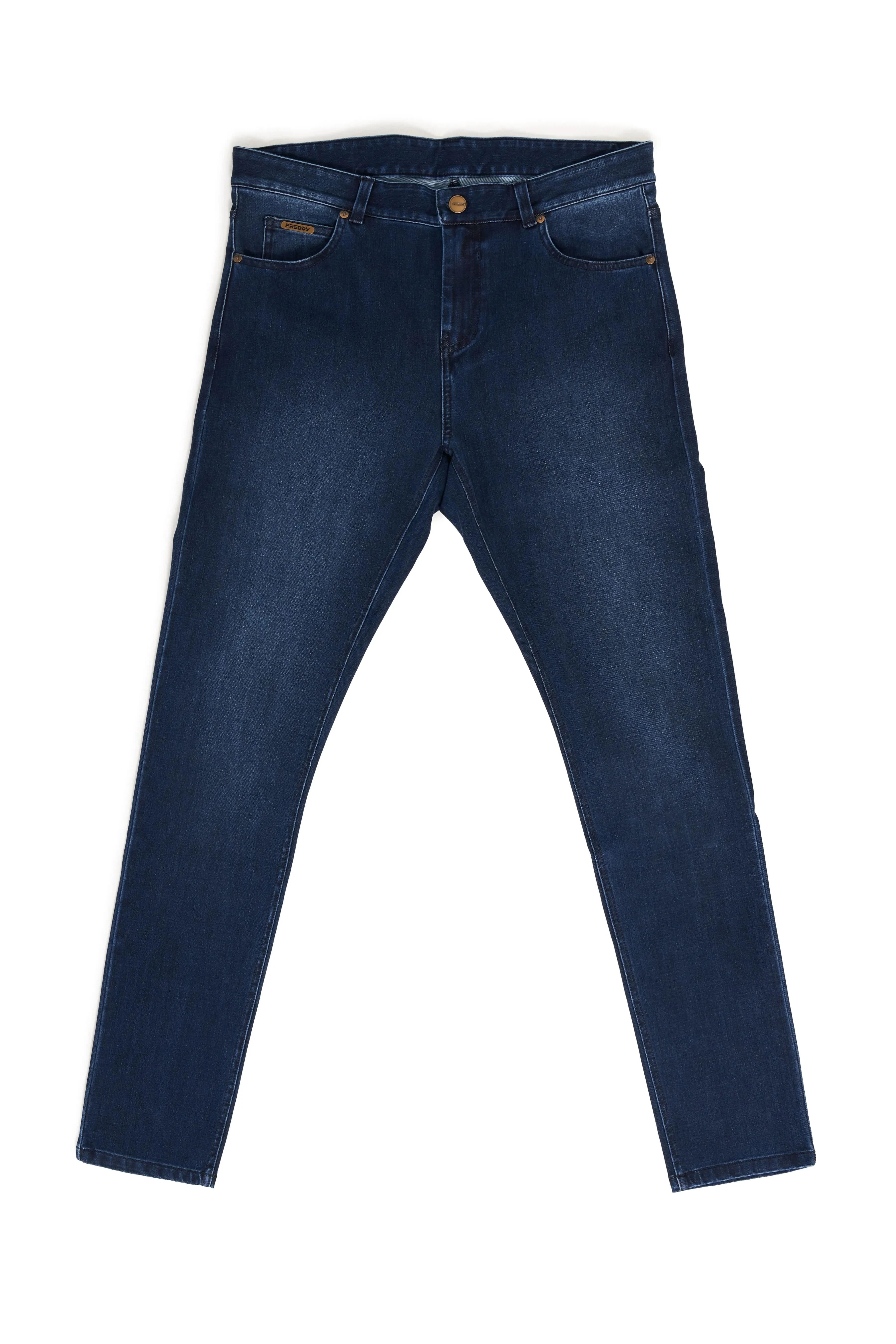 Freddy Men’s Jeans - Indigo Blue with Blue Stitching - Image 10
