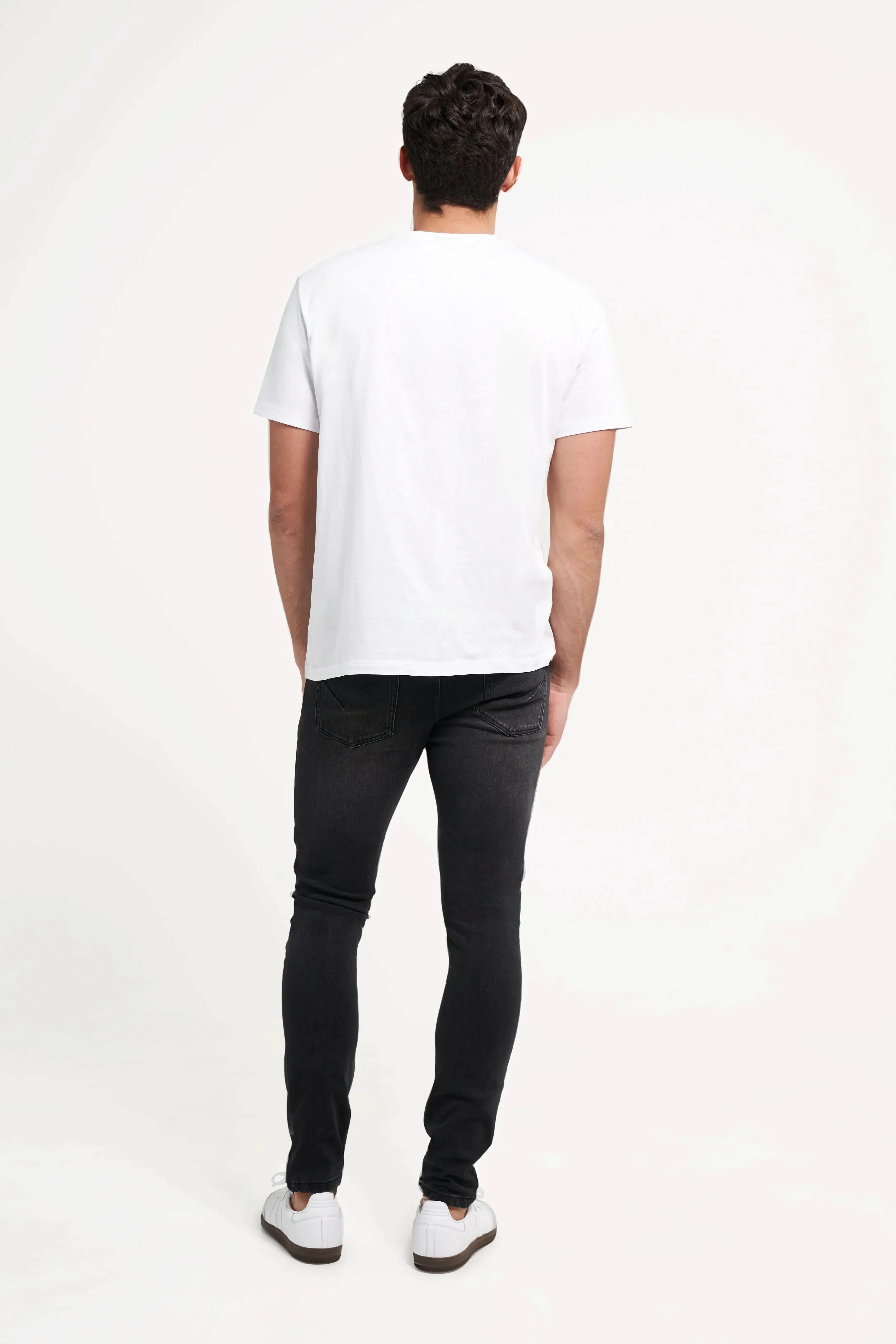 Freddy Men’s Jeans - Midnight Black with Black Stitching - Image 5