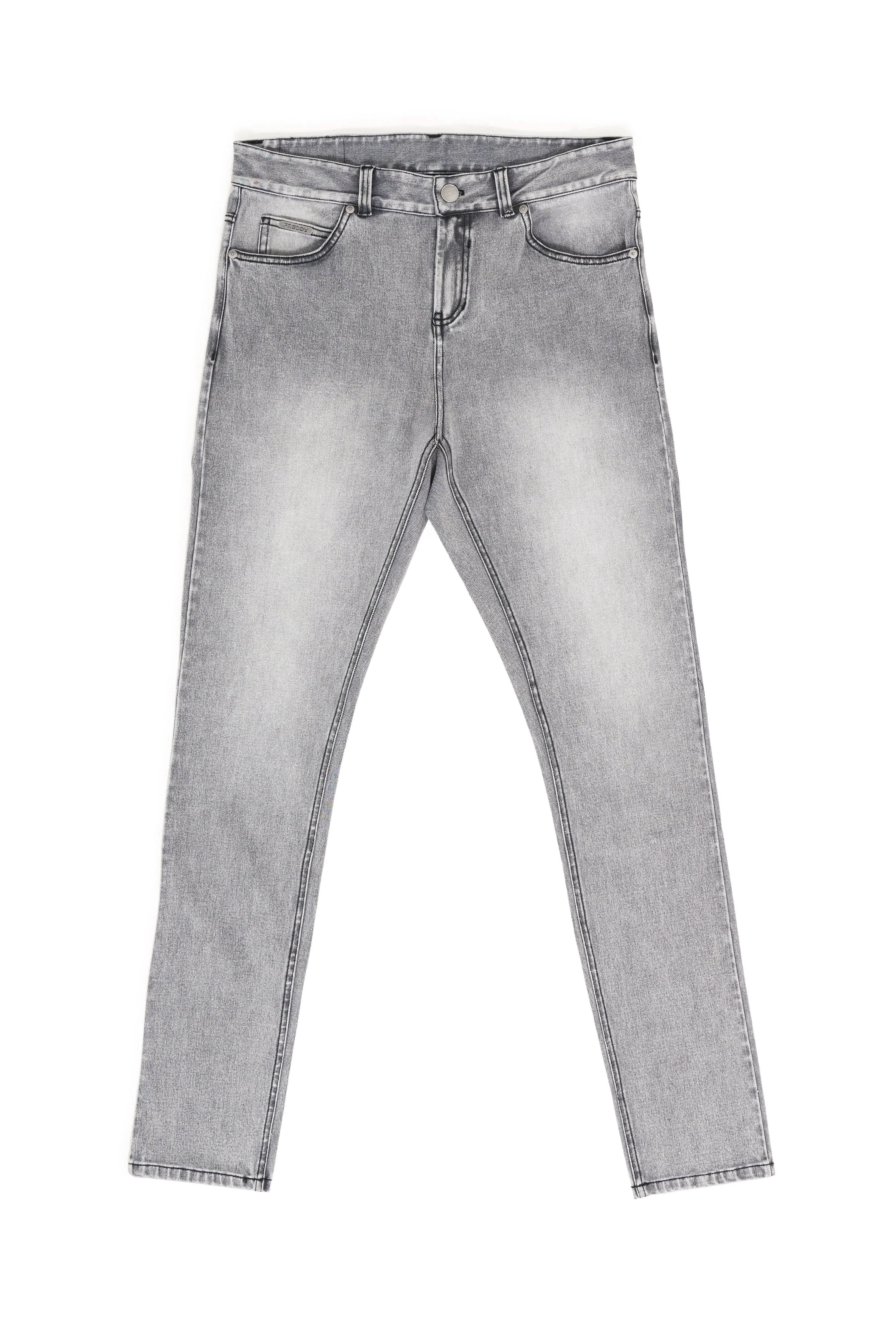 Freddy Men’s Jeans - Slate Gray with Black Stitching - Image 9