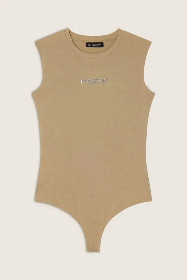 FREDDY Tank Bodysuit - Sand - Image 5