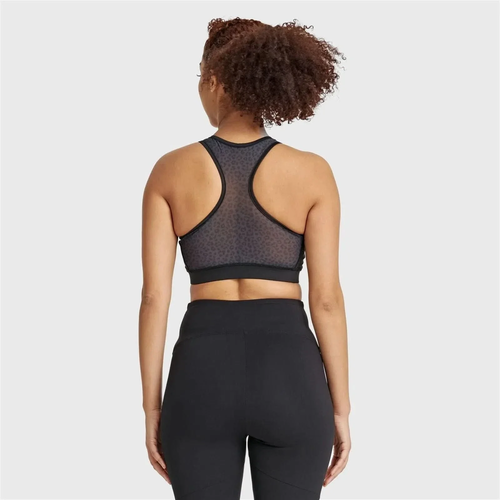 Sports Bra Animalier Print Back - Black - Image 3