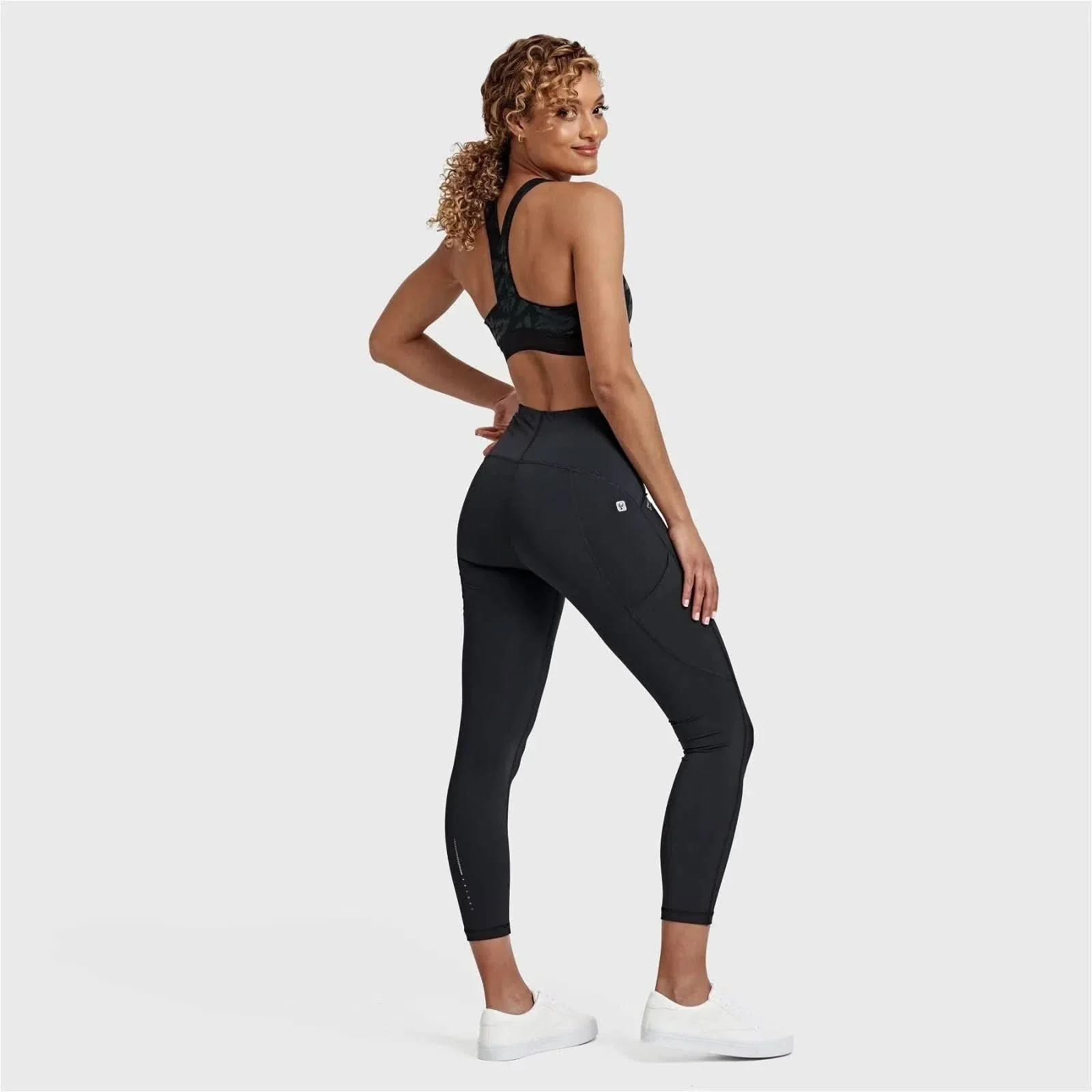 Sports Bra Tonal Zebra Print - Black - Image 4