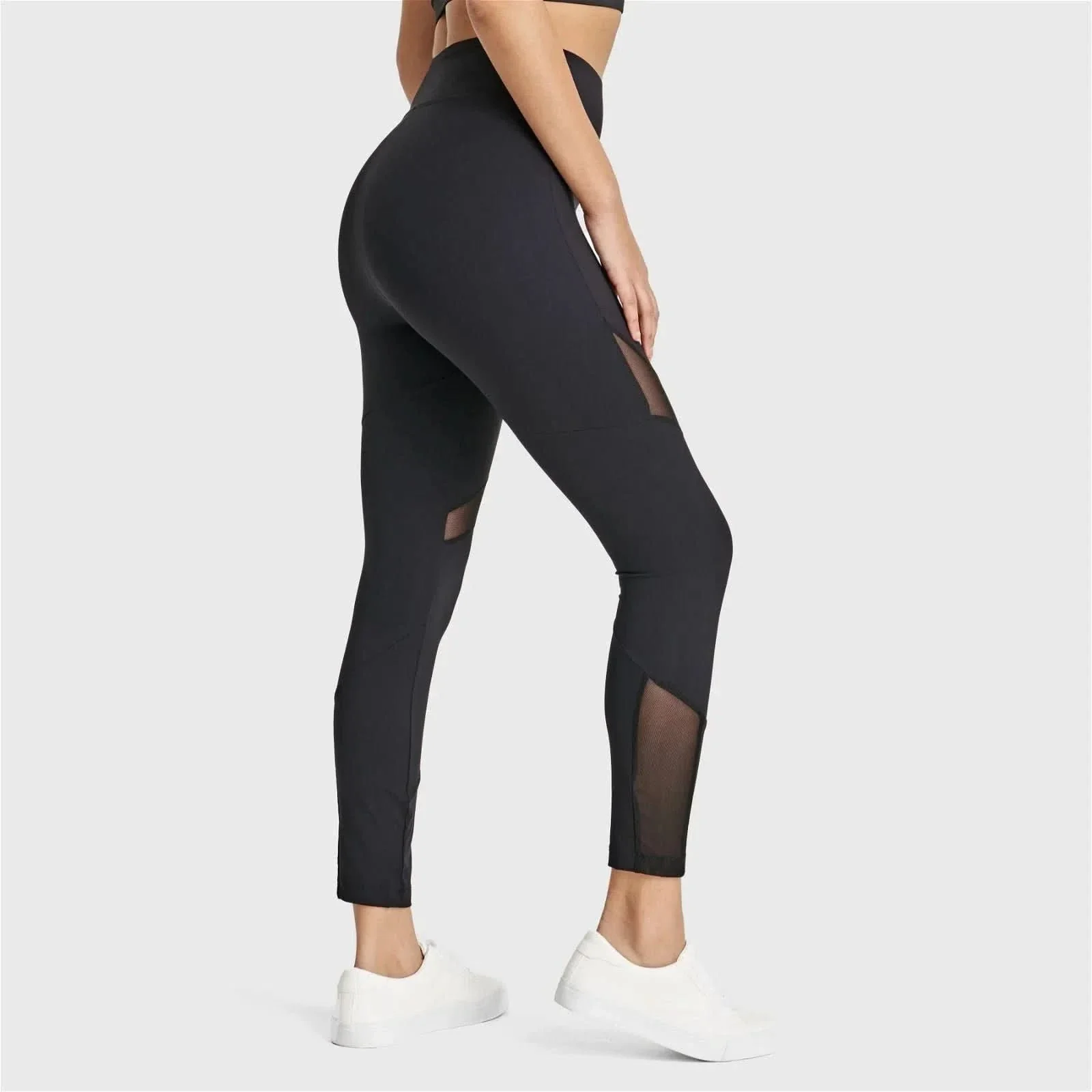 Superfit Diwo Pro With Mesh Detailing - High Waisted - Ankle Length - Black - Image 2