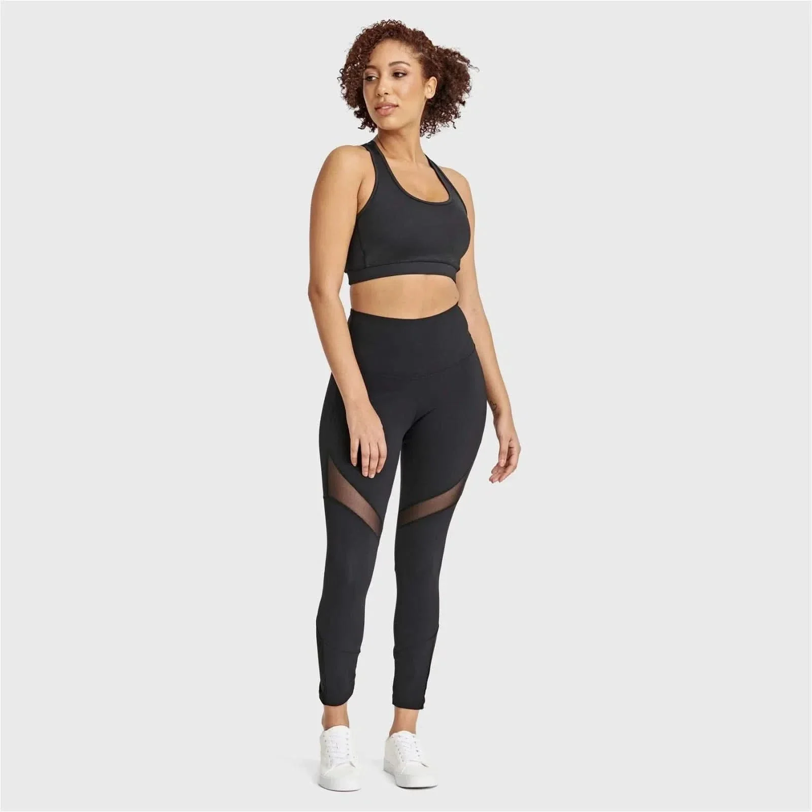 Superfit Diwo Pro With Mesh Detailing - High Waisted - Ankle Length - Black - Image 5