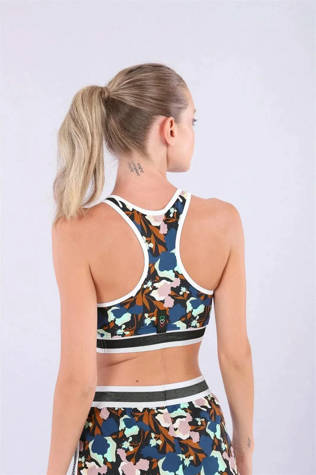 MII Sports Crop Top - Floral Print - Image 3