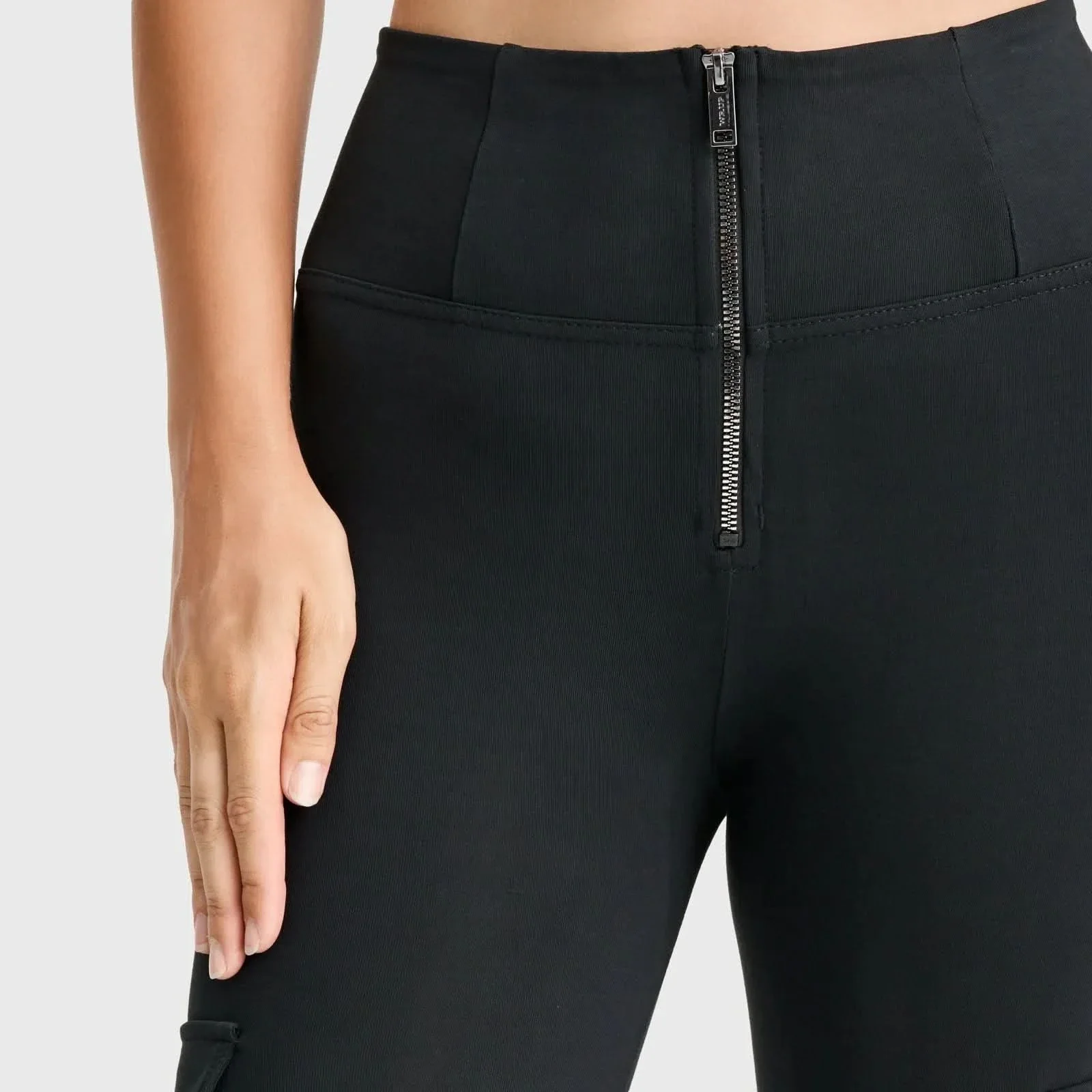 WRUP Cargo Fashion - High Waisted - Ankle Length - Black - Image 5