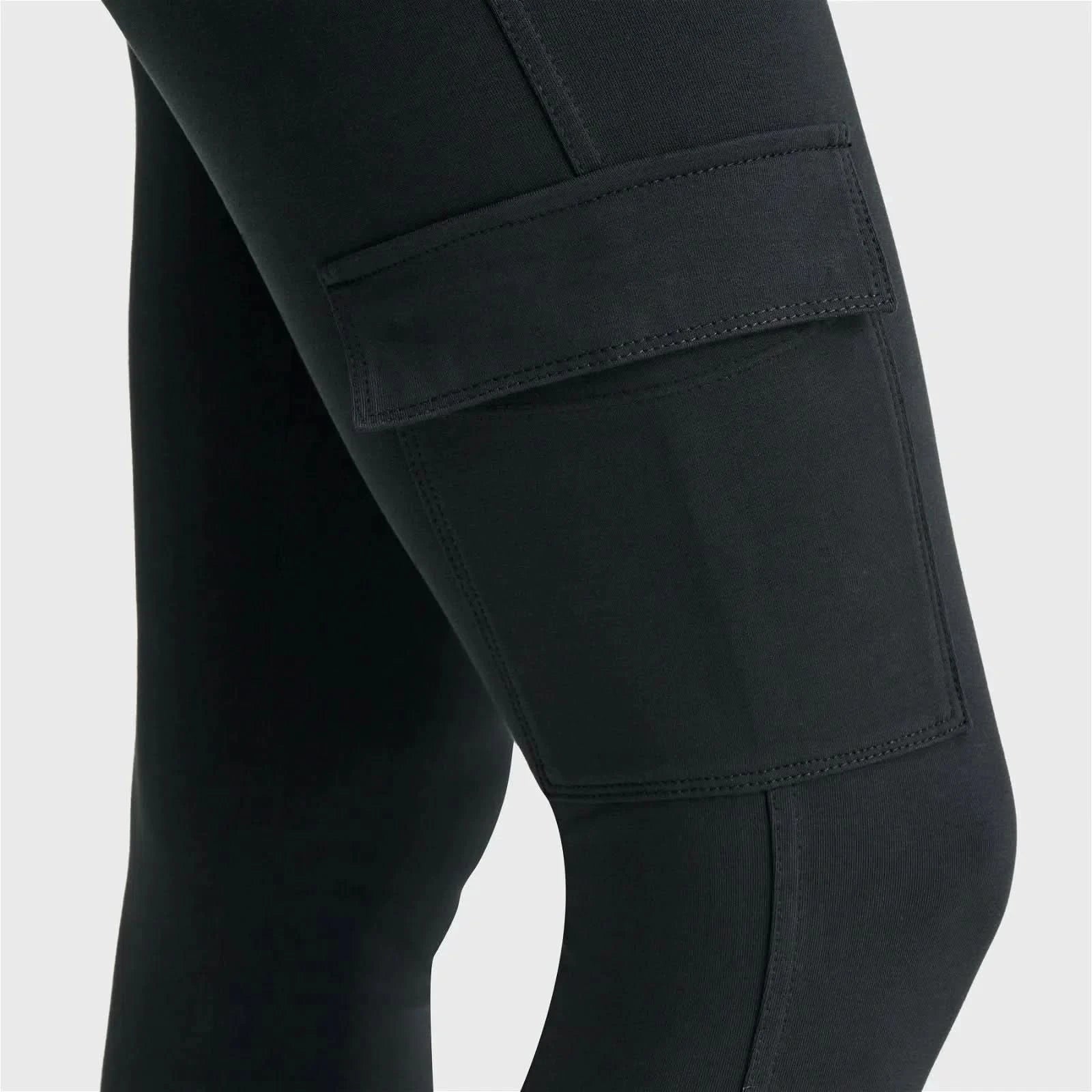 WRUP Cargo Fashion - High Waisted - Ankle Length - Black - Image 6