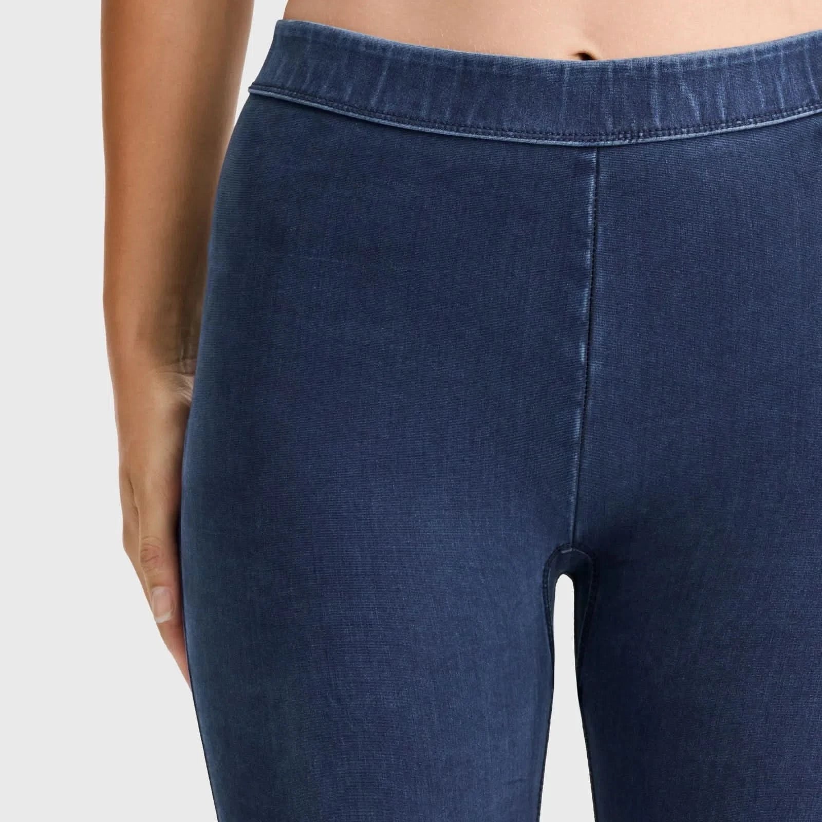 WRUP Core Denim - Mid Rise - Ankle Length - Dark Blue + Blue Stitching - Image 6