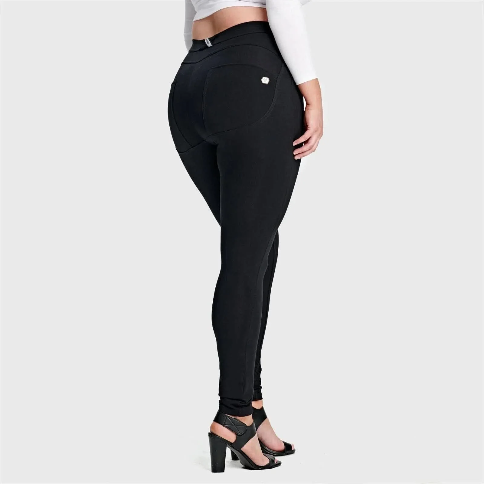 WRUP Curvy Fashion - High Waisted - Full Length - Black - Image 7