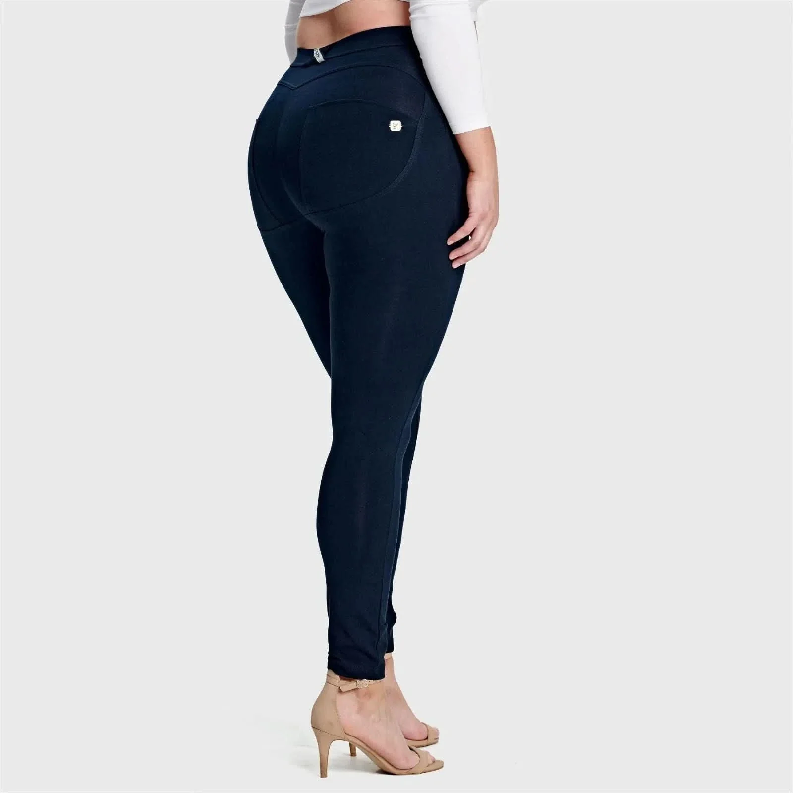 WRUP Curvy Fashion - High Waisted - Full Length - Navy Blue - Image 6