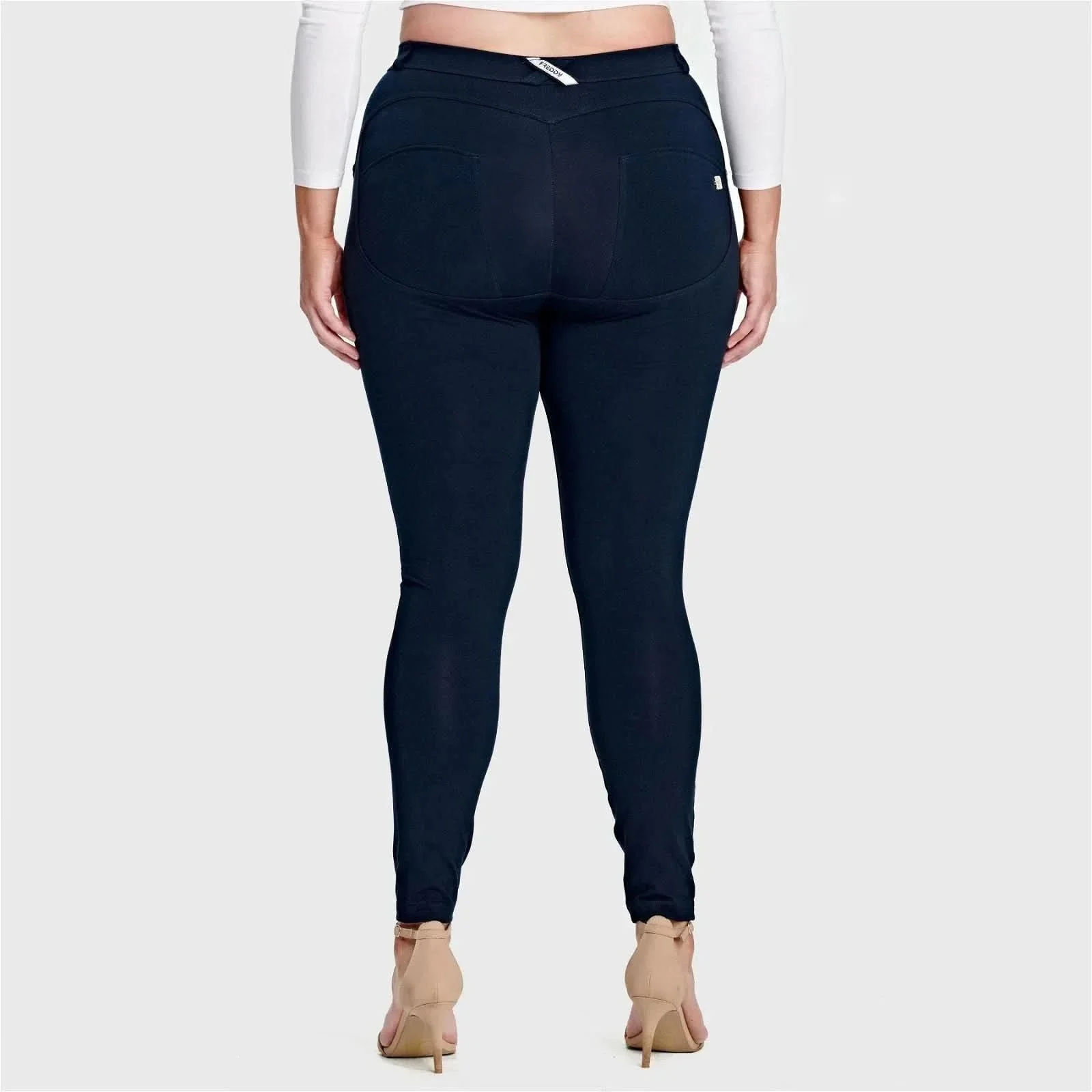 WRUP Curvy Fashion - High Waisted - Full Length - Navy Blue - Image 7