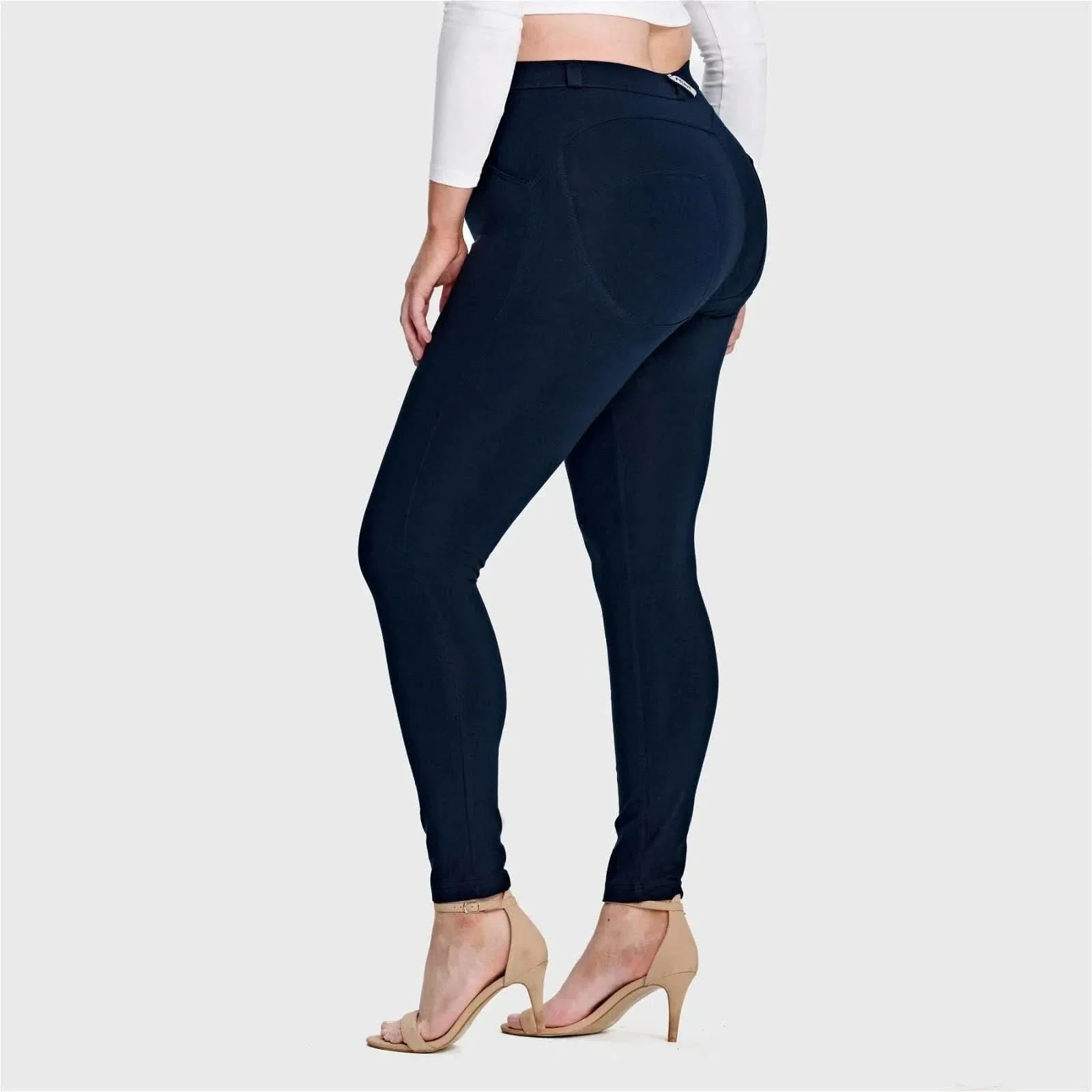 WRUP Curvy Fashion - High Waisted - Full Length - Navy Blue - Image 8