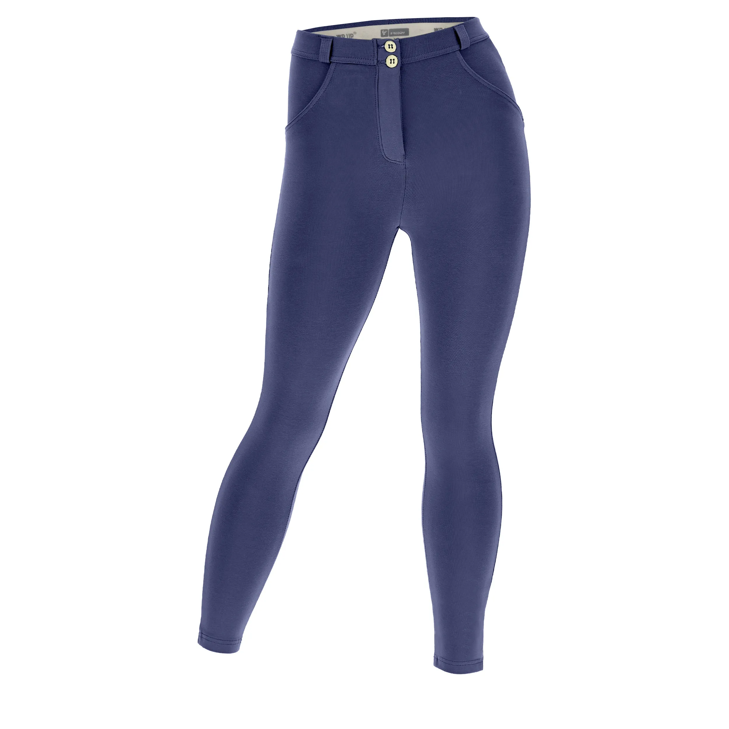 WRUP Curvy Fashion - High Waisted - Ankle Length - Indigo Blue