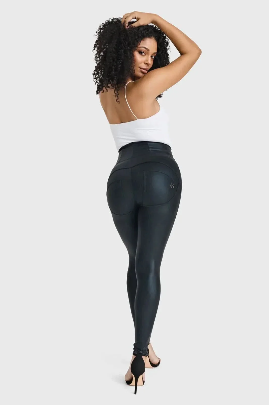 WRUP Luxe Shimmer - Super High Waisted - Full Length - Black - Image 8