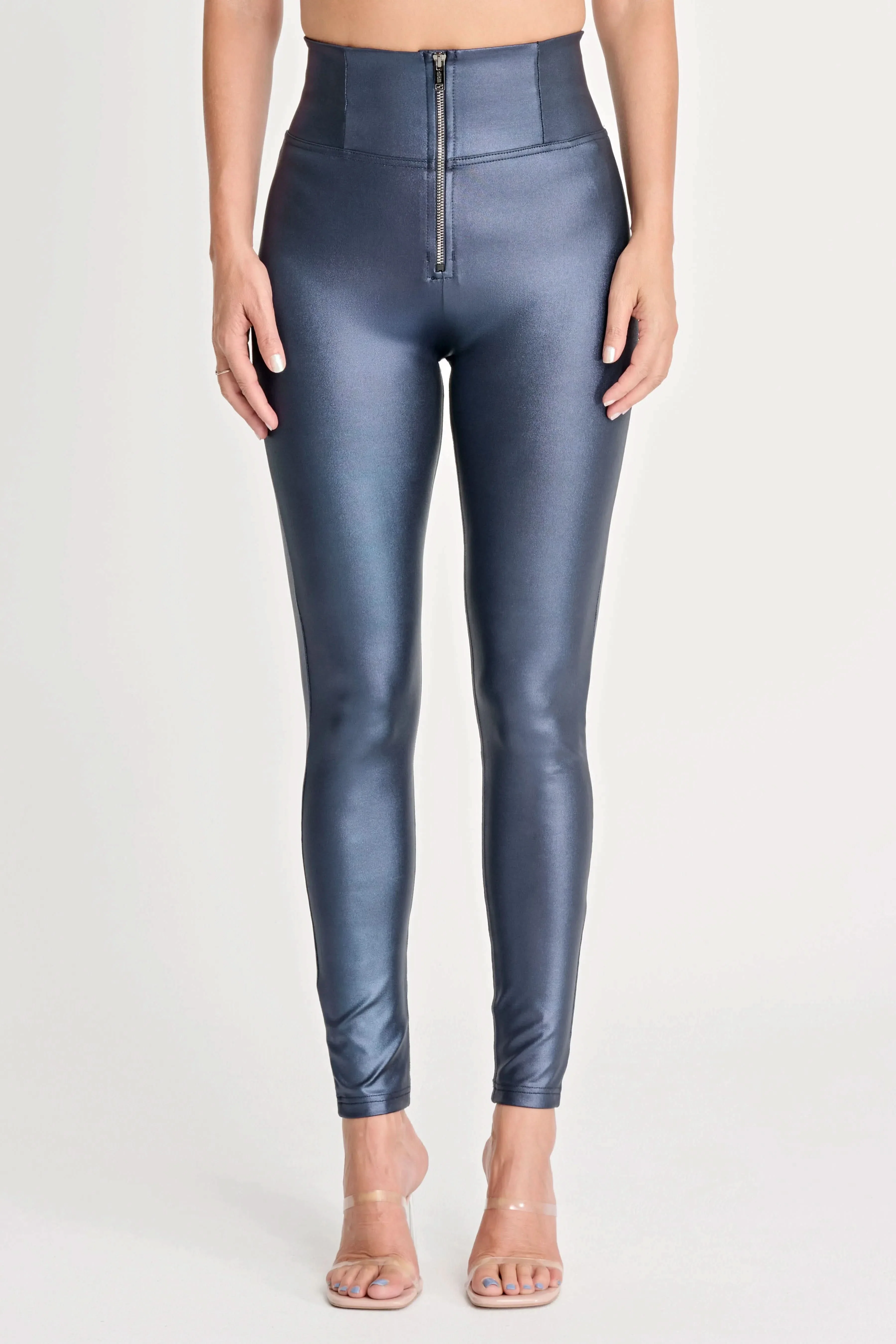 WRUP Luxe Shimmer - Super High Waisted - Full Length - Deep Blue - Image 5