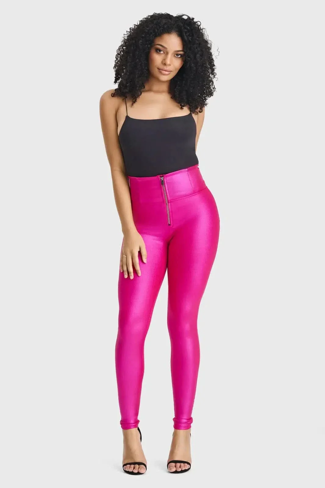 WRUP Luxe Shimmer - Super High Waisted - Full Length - Hot Pink - Image 5
