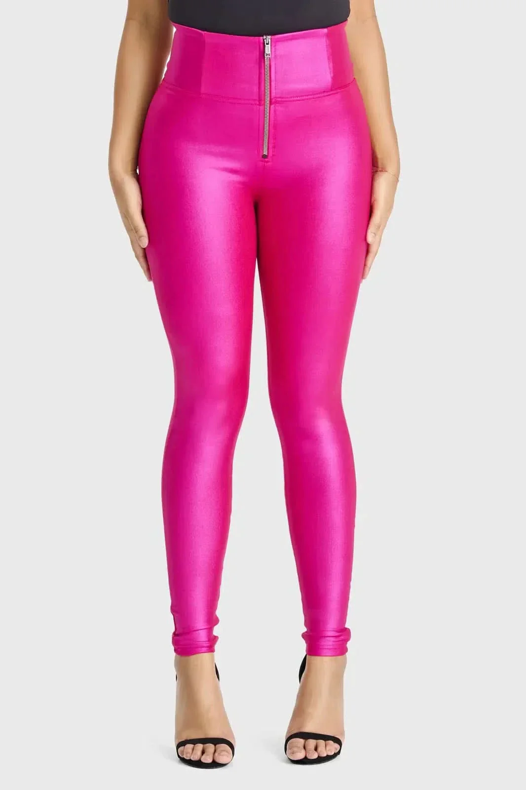 WRUP Luxe Shimmer - Super High Waisted - Full Length - Hot Pink - Image 6