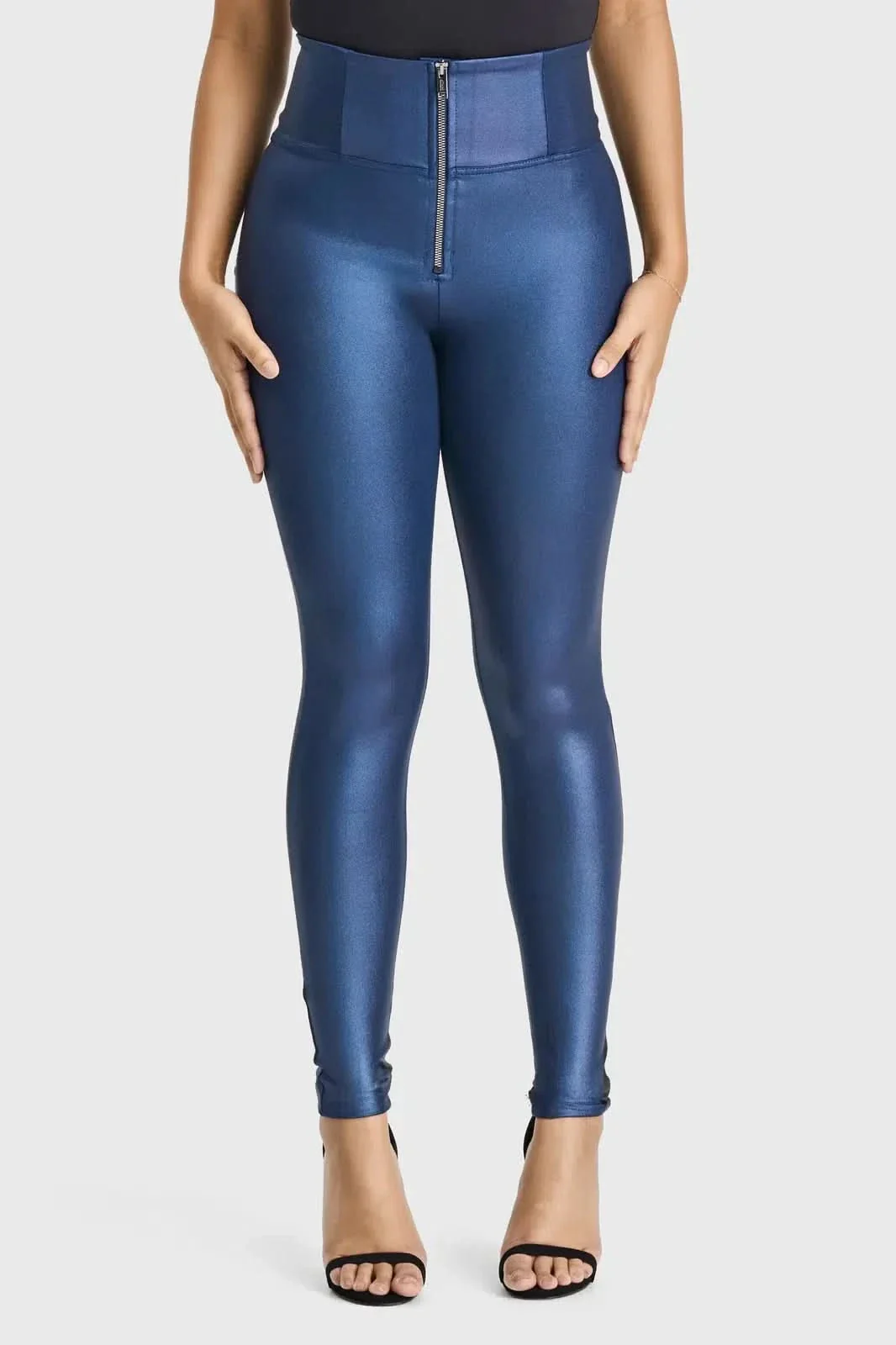 WRUP Luxe Shimmer - Super High Waisted - Full Length - Navy Blue - Image 5