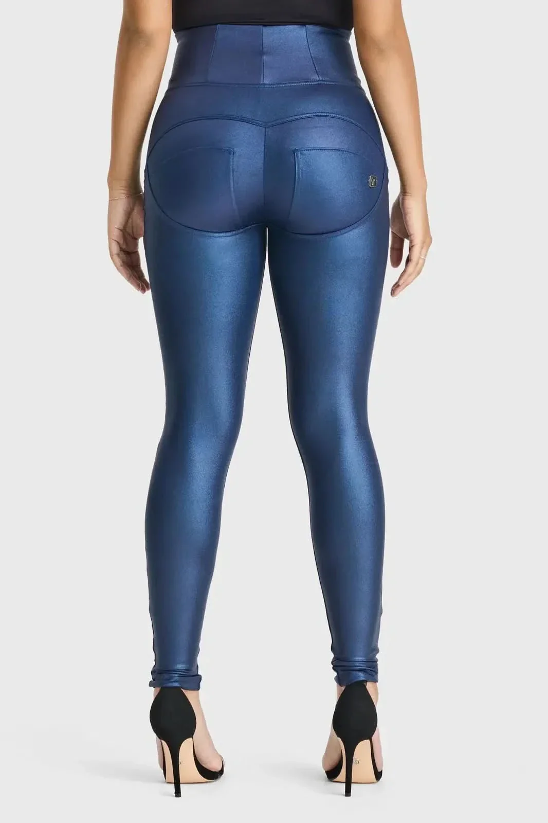 WRUP Luxe Shimmer - Super High Waisted - Full Length - Navy Blue - Image 6