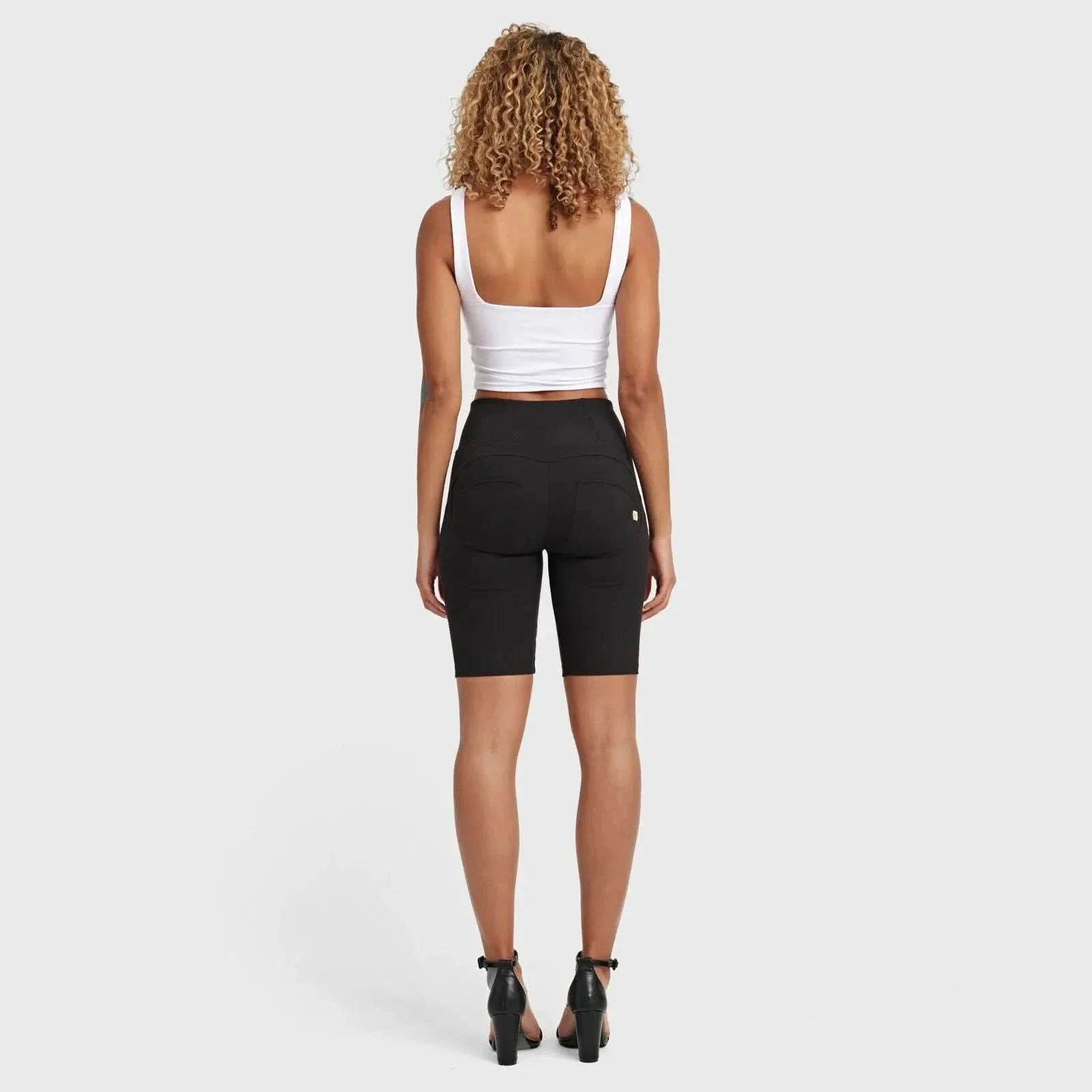 WRUP Drill Limited Edition - High Waisted - Biker Shorts - Black - Image 4