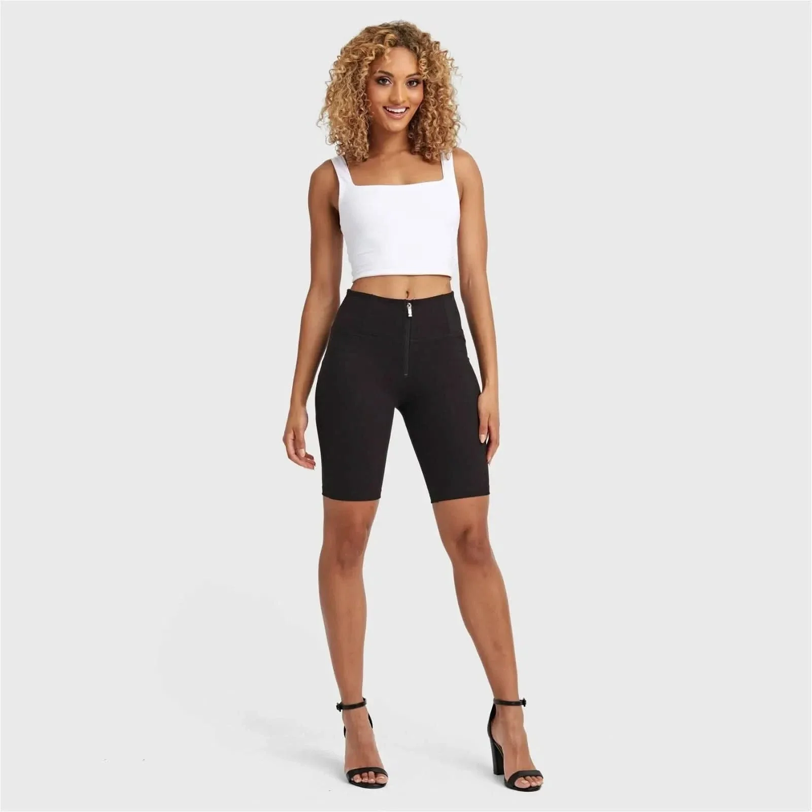 WRUP Drill Limited Edition - High Waisted - Biker Shorts - Black - Image 5