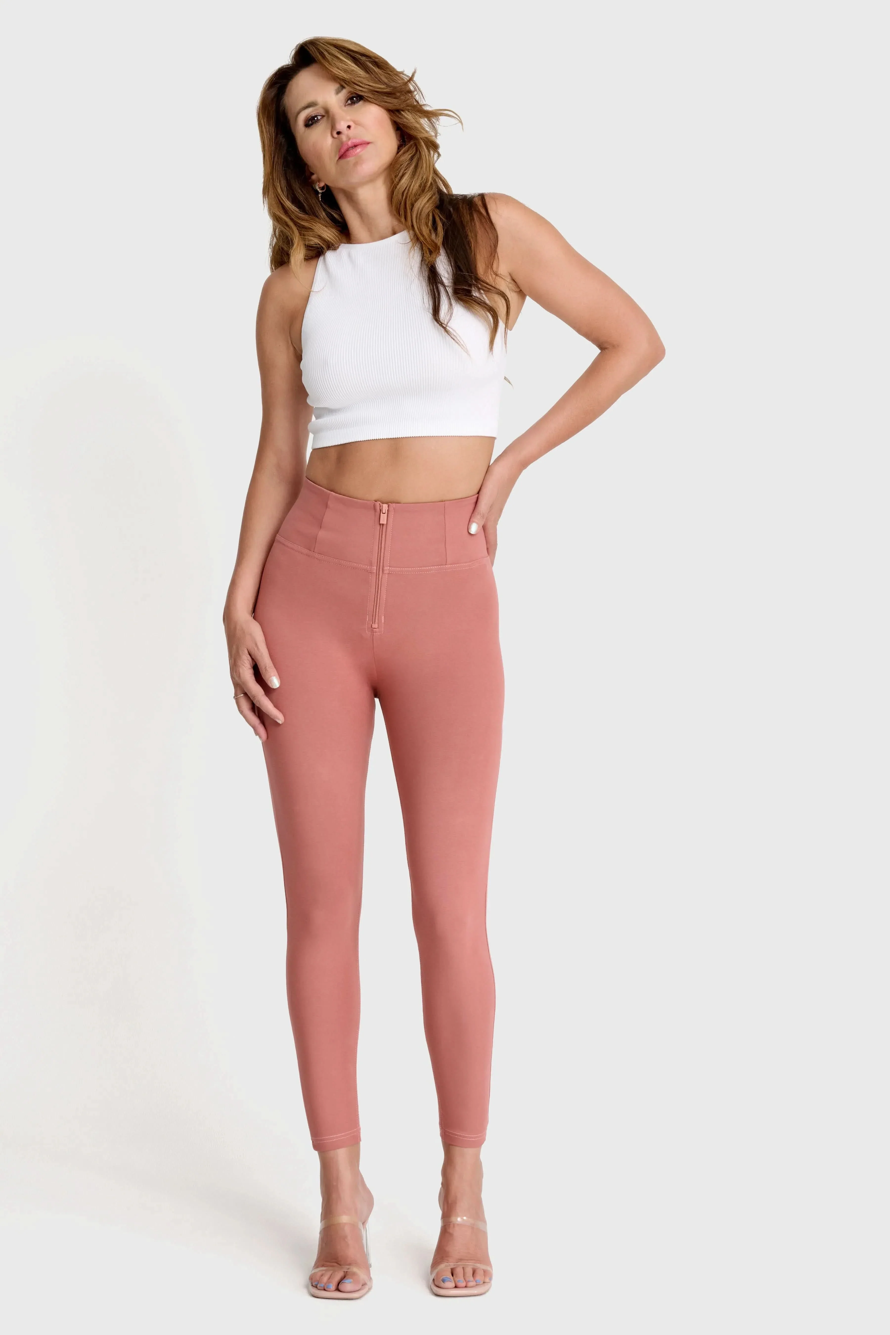 WRUP Fashion - High Waisted - Ankle Length - Dusty Rose - Image 3
