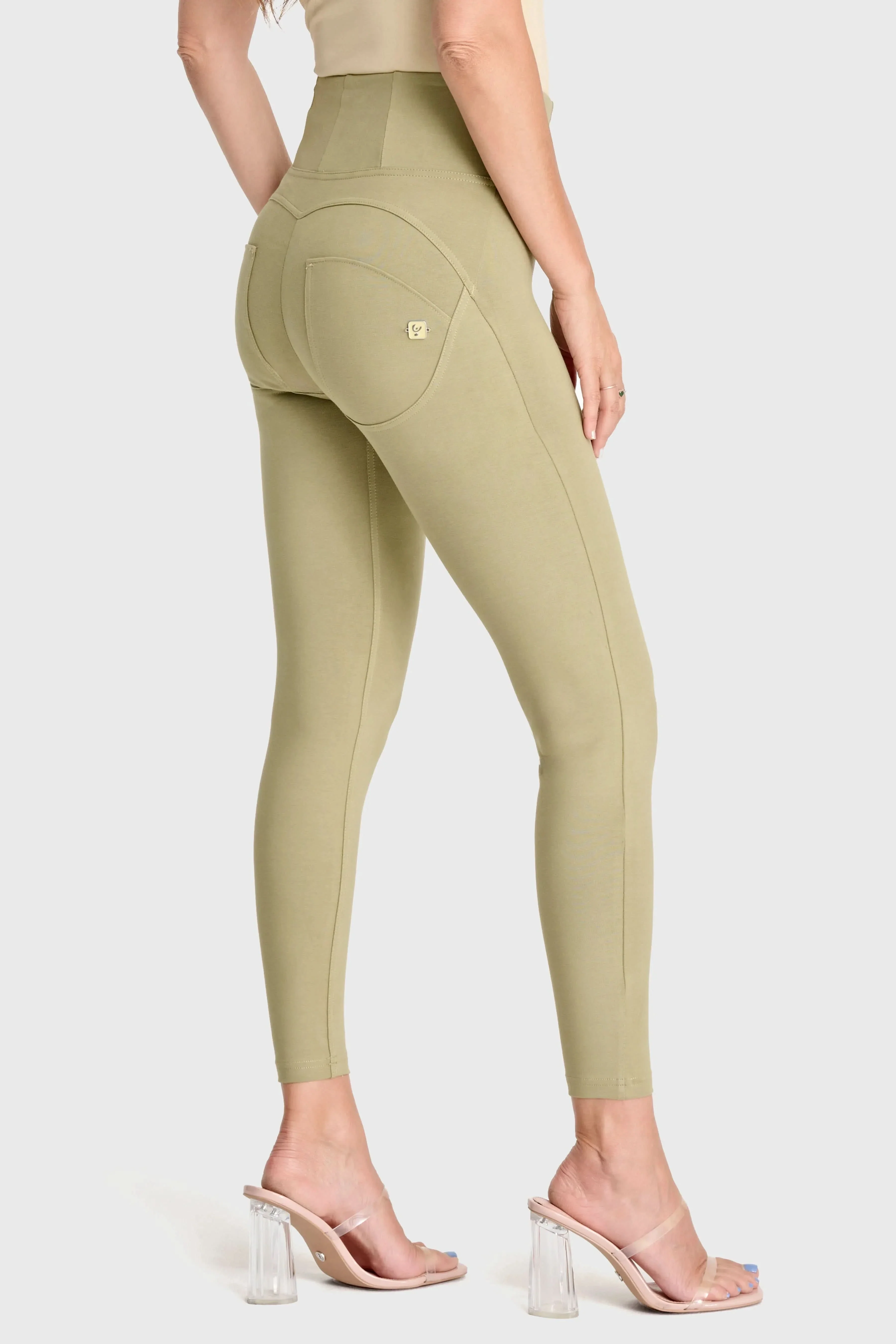 WRUP Fashion - High Waisted - Ankle Length - Sage Green - Image 5