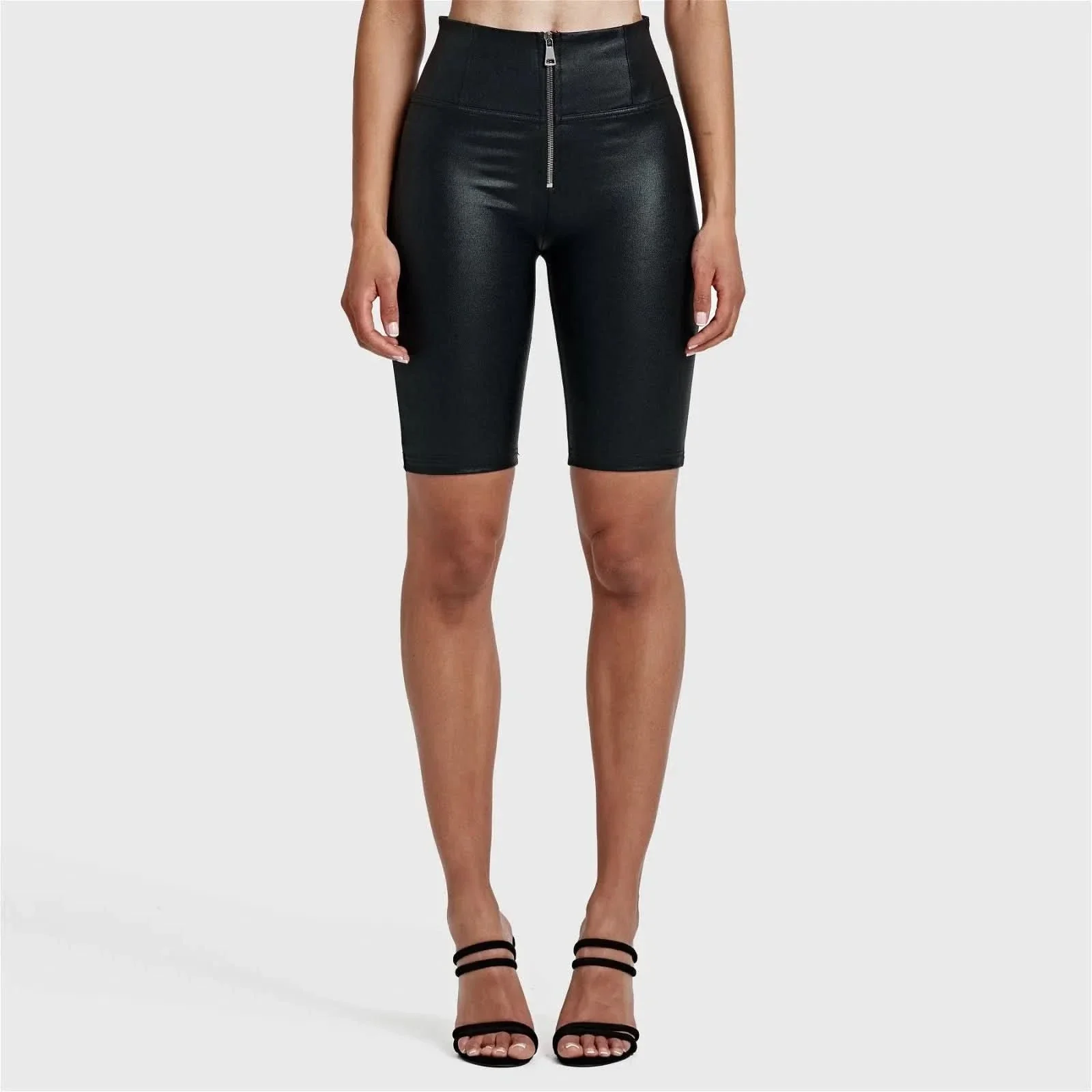 WRUP Metallic Lurex - High Waisted - Biker Shorts - Midnight Black - Image 6
