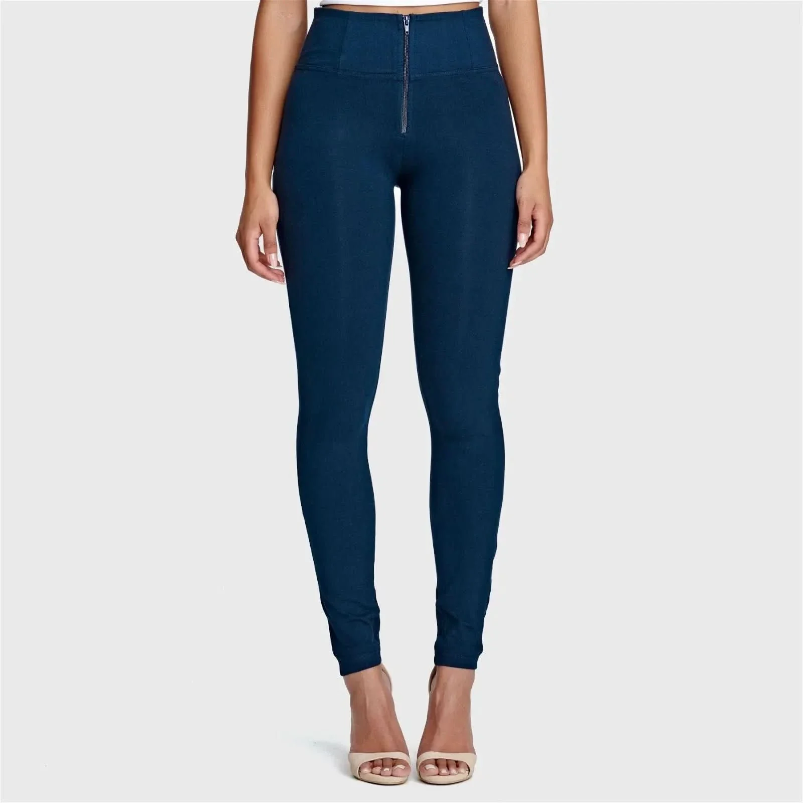 WRUP Fashion - High Waisted - Full Length - Navy Blue - Image 2
