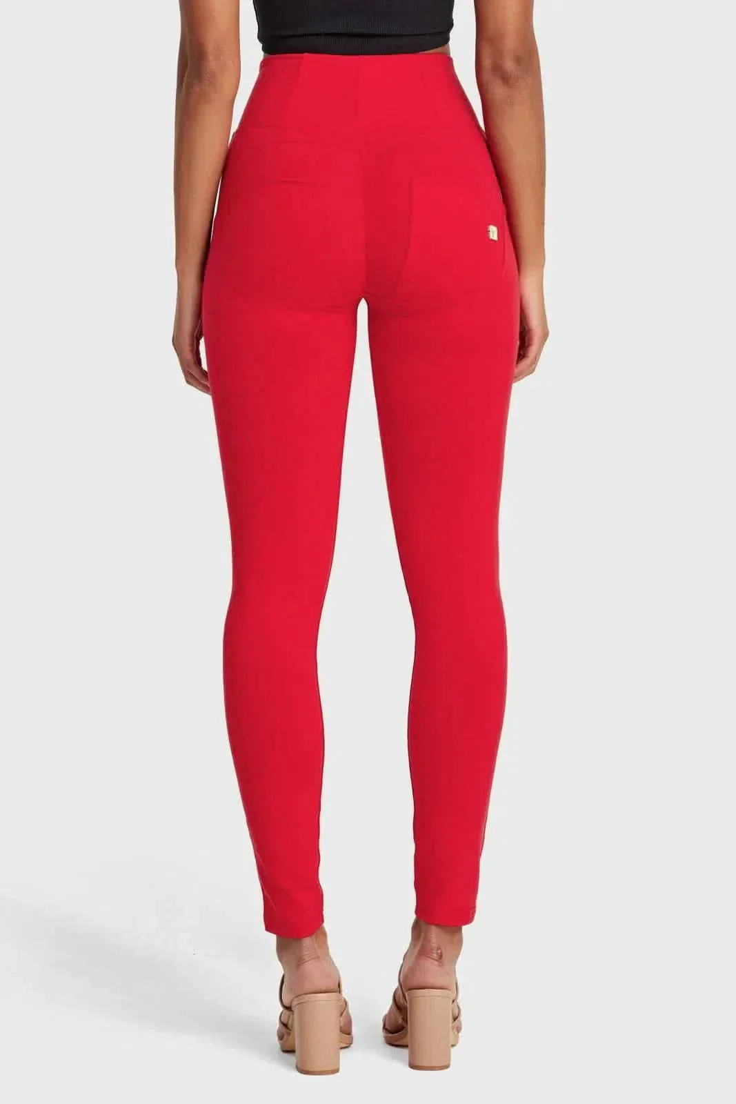 WRUP Fashion - High Waisted - Full Length - Red - Image 10