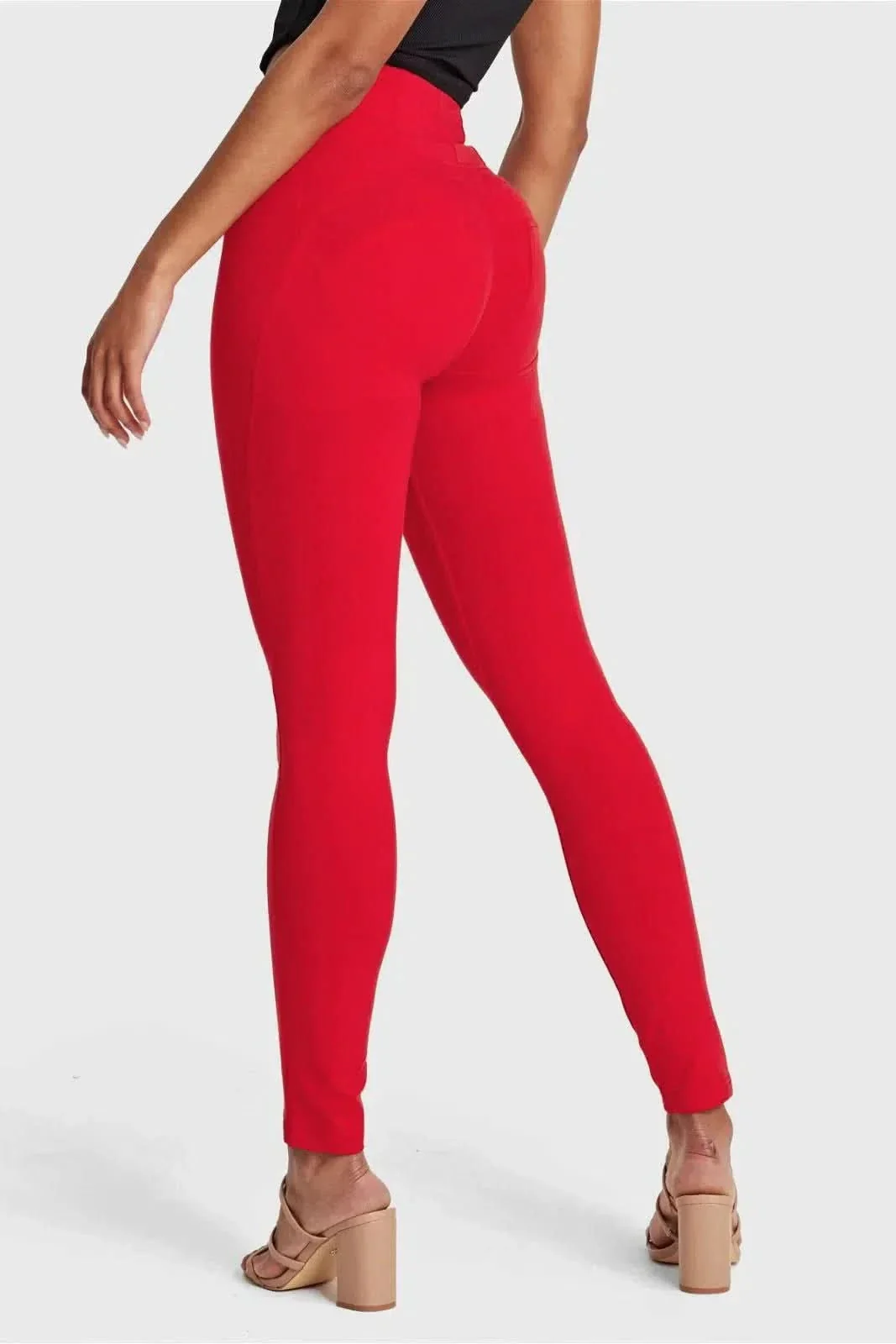WRUP Fashion - High Waisted - Full Length - Red - Image 13
