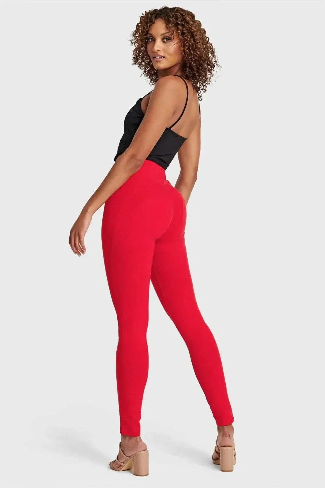 WRUP Fashion - High Waisted - Full Length - Red - Image 5