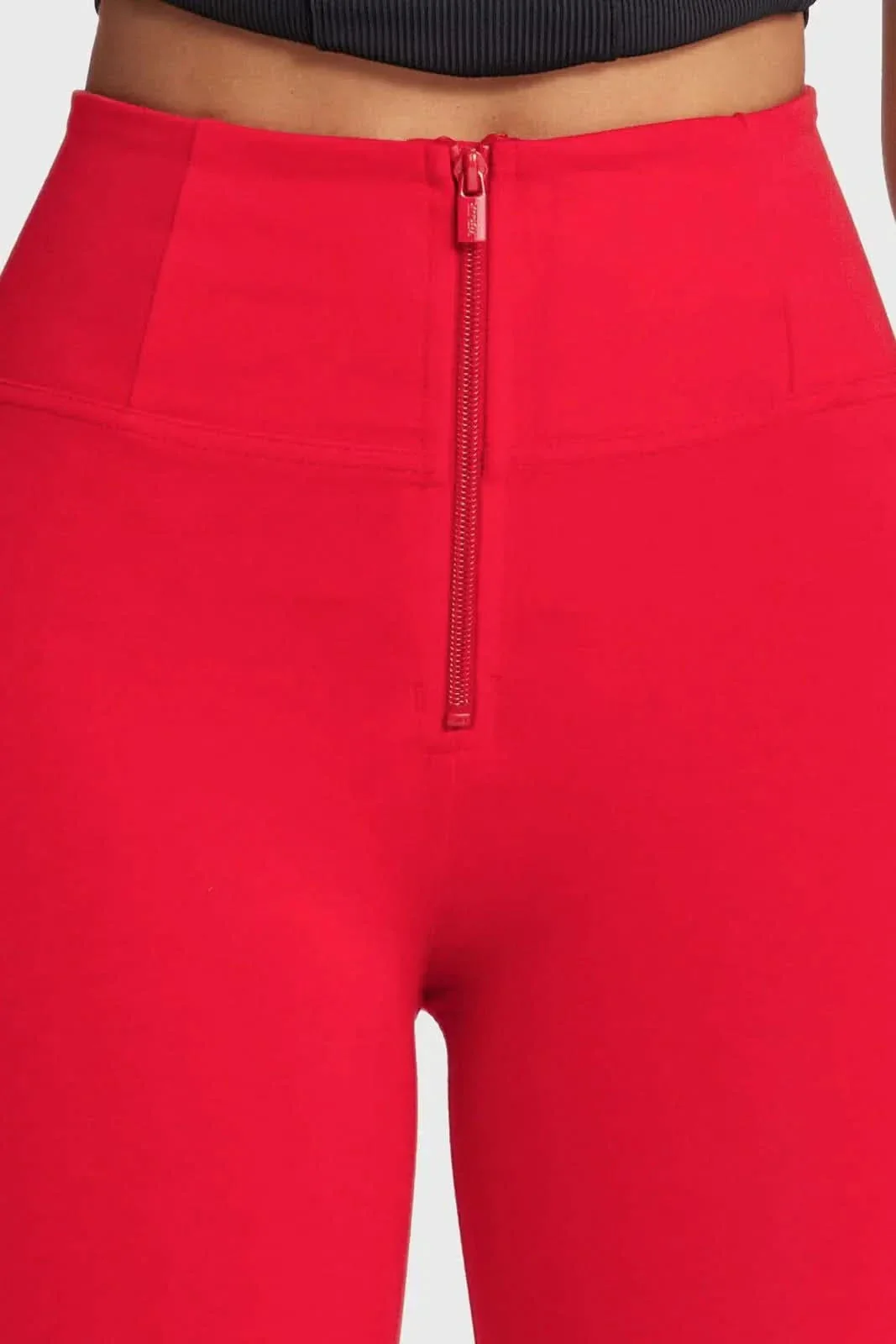 WRUP Fashion - High Waisted - Full Length - Red - Image 8