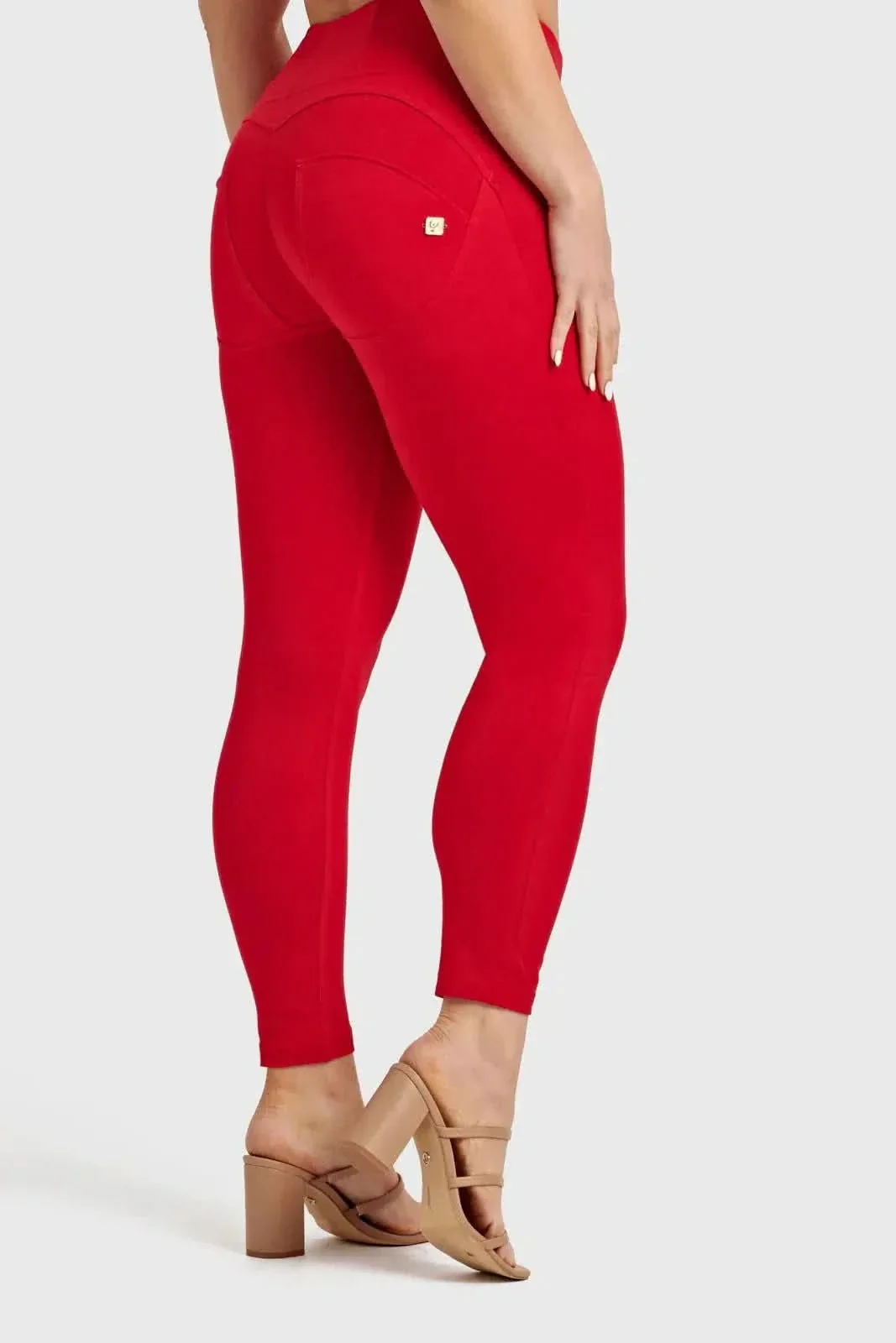 WRUP Fashion - High Waisted - Full Length - Red - Image 9