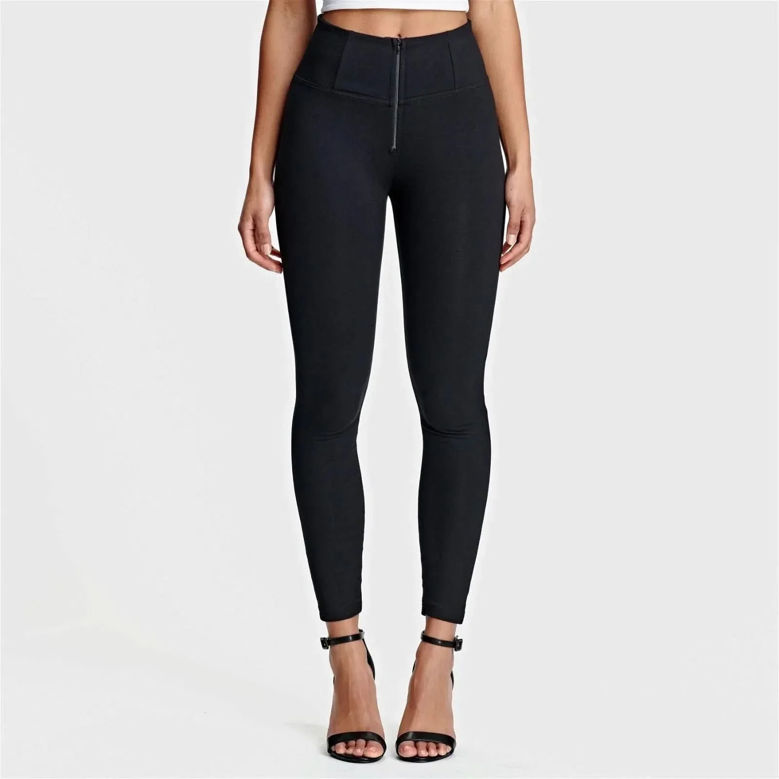 WRUP Fashion - High Waisted - Ankle Length - Black - Image 4