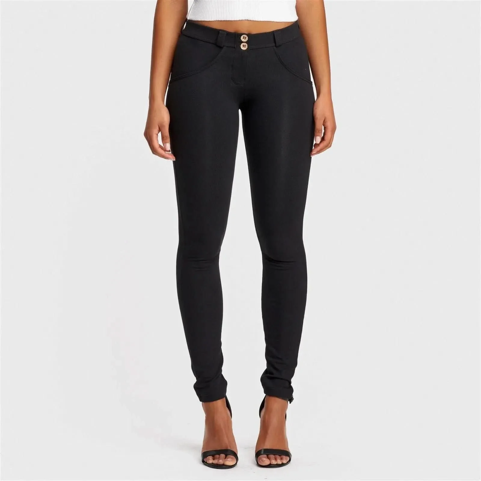 WRUP Fashion - Mid Rise - Full Length - Black - Image 3