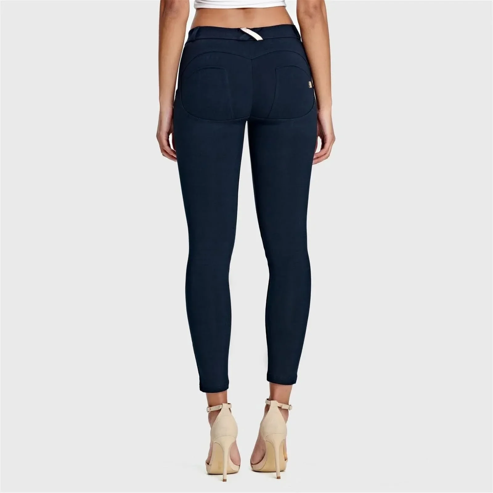 WRUP Fashion - Mid Rise - Ankle Length - Navy Blue - Image 3