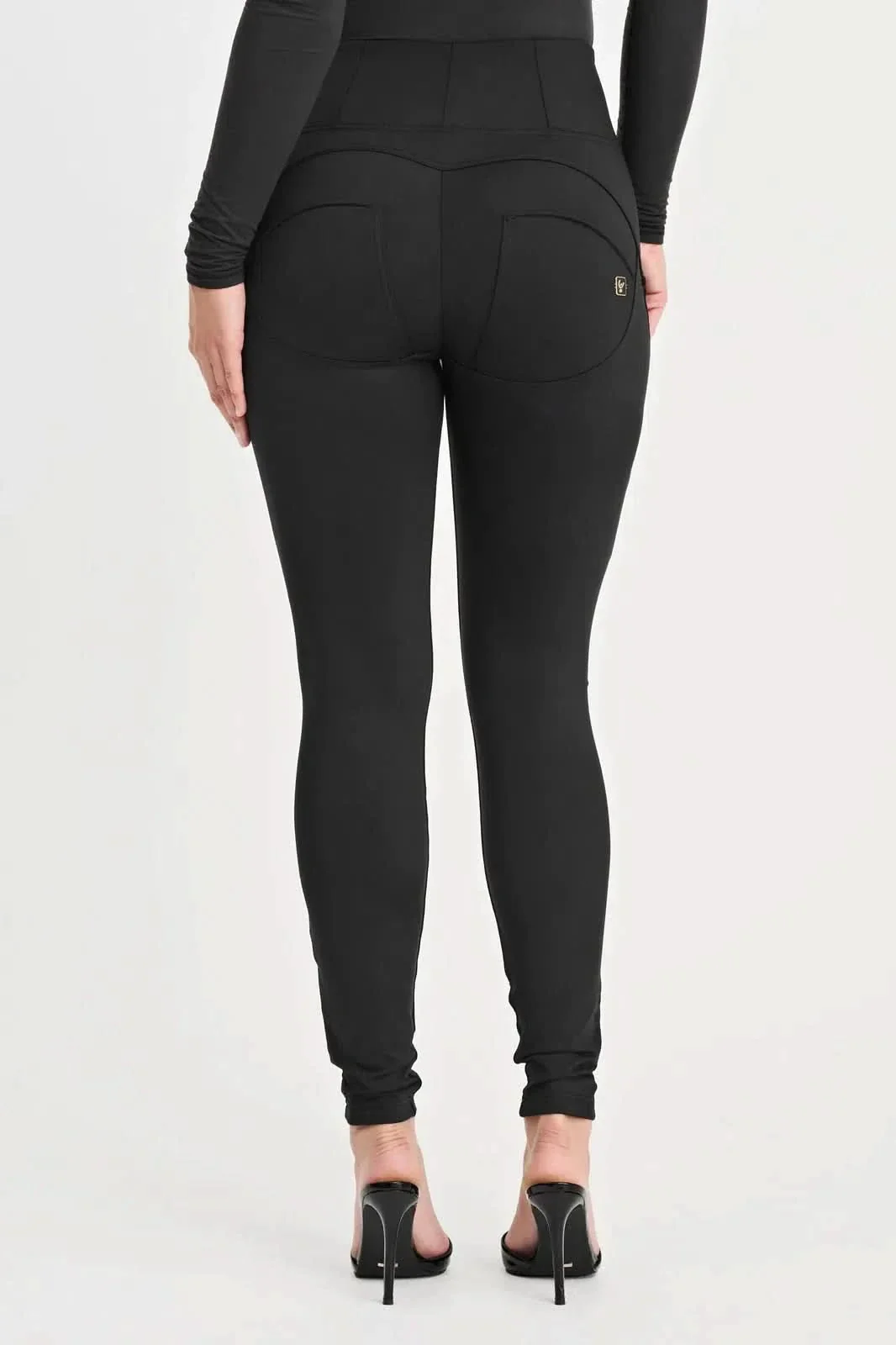 WRUP Fleece Lined Fashion - High Waisted - Full Length - Black - Image 7