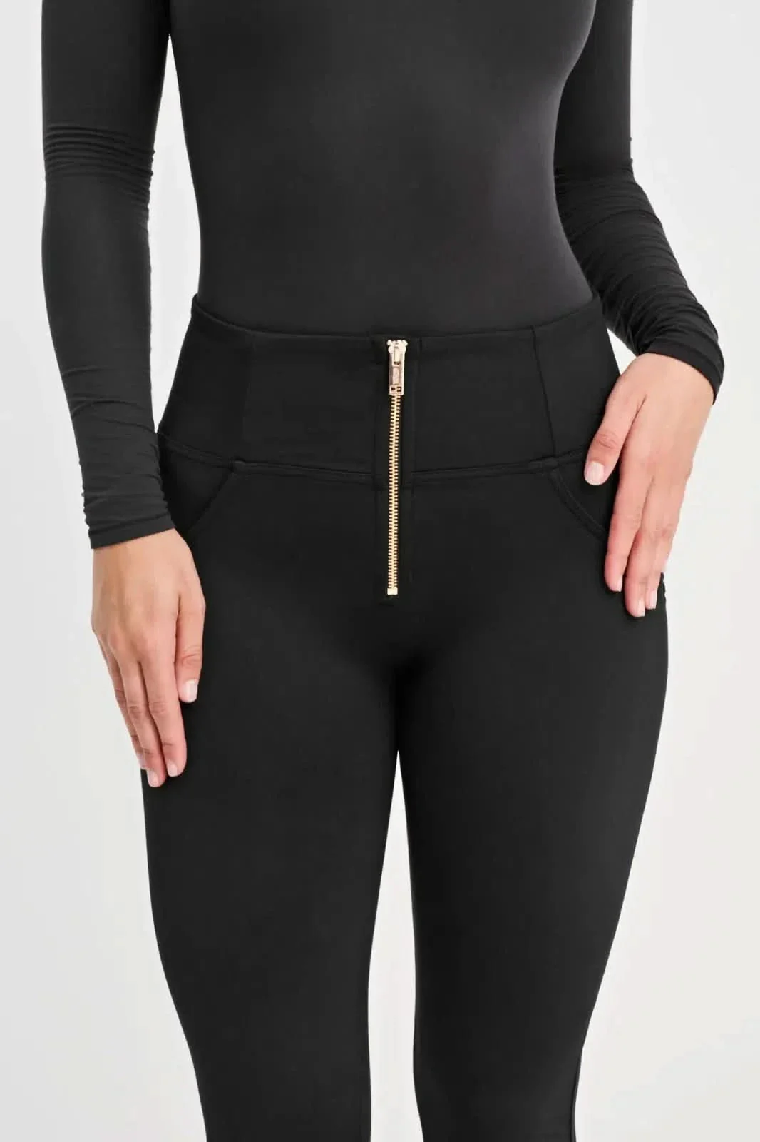 WRUP Fleece Lined Fashion - High Waisted - Full Length - Black - Image 8