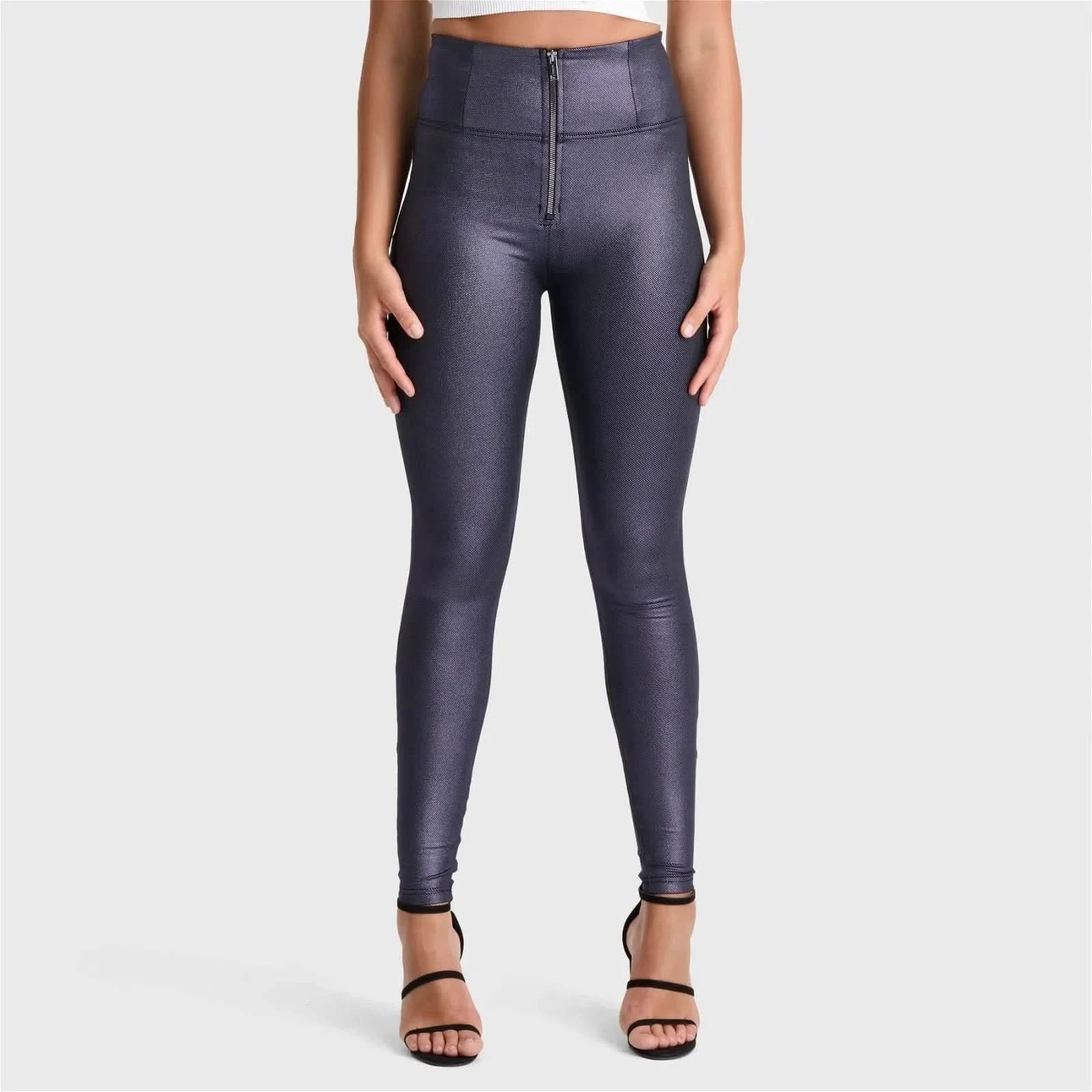 WRUP Luxe Shimmer - Super High Waisted - Full Length - Ultra Violet - Image 3