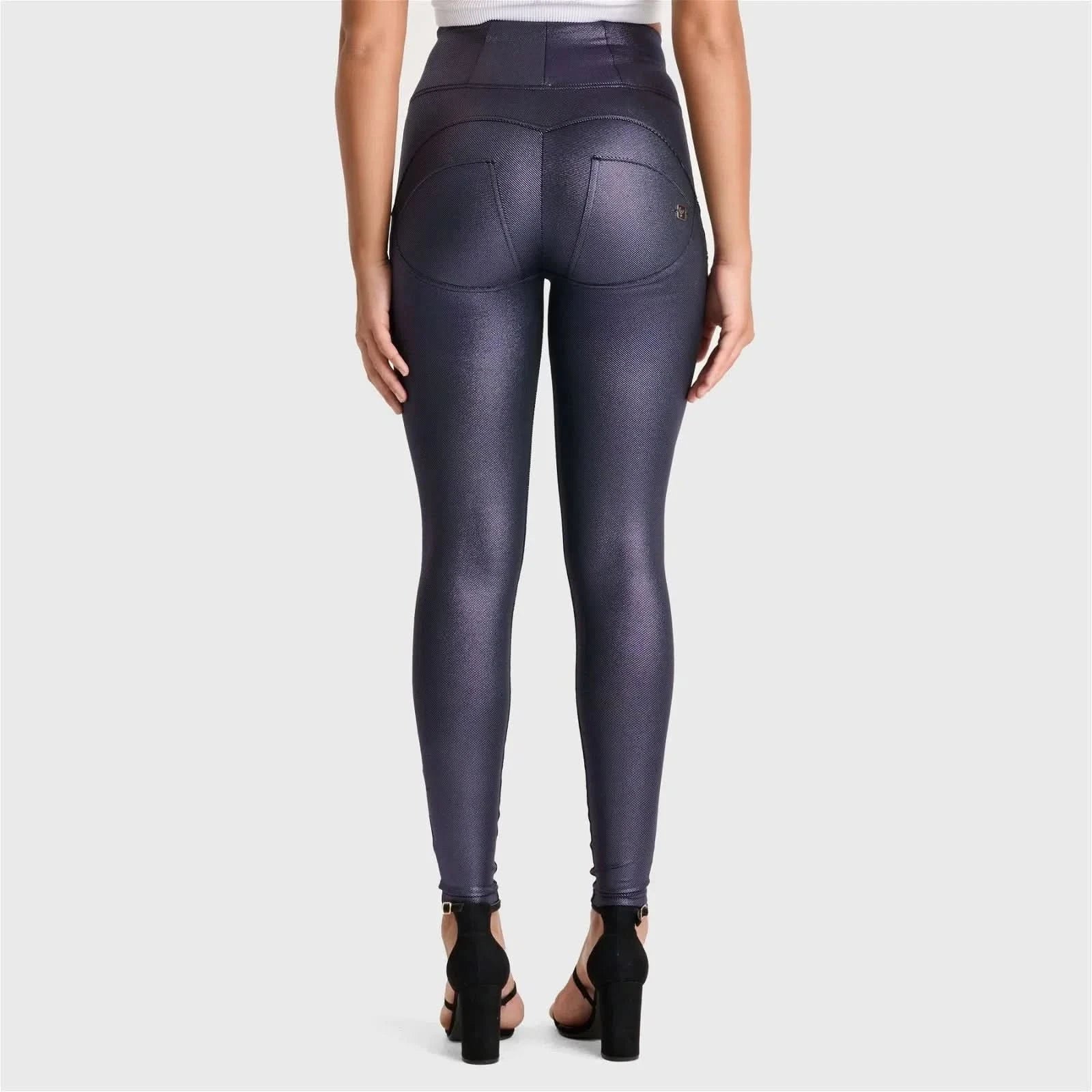 WRUP Luxe Shimmer - Super High Waisted - Full Length - Ultra Violet - Image 4