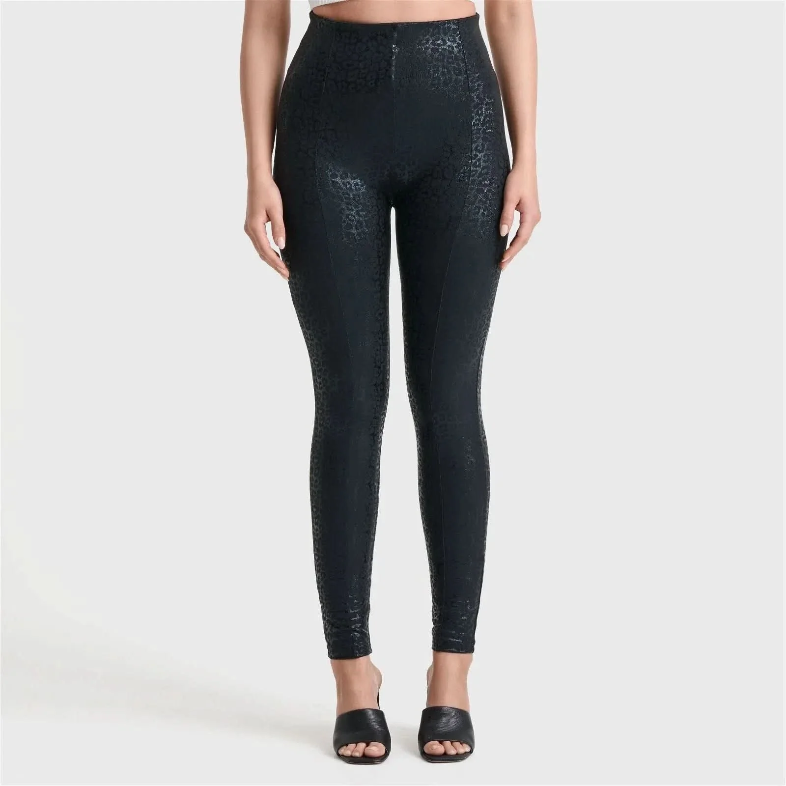 WRUP Panther Print - Super High Waisted - Full Length - Black - Image 7