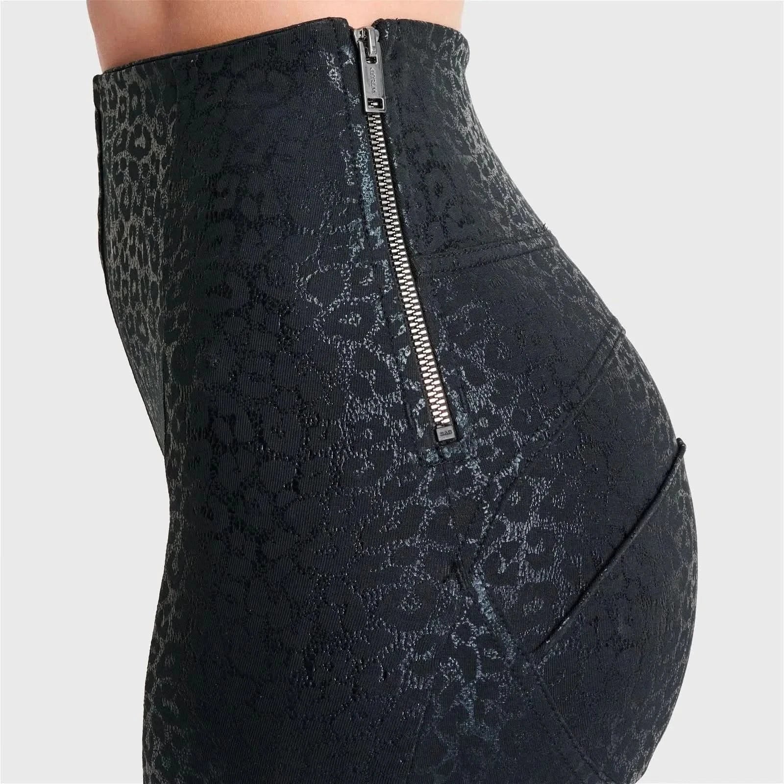 WRUP Panther Print - Super High Waisted - Full Length - Black - Image 9
