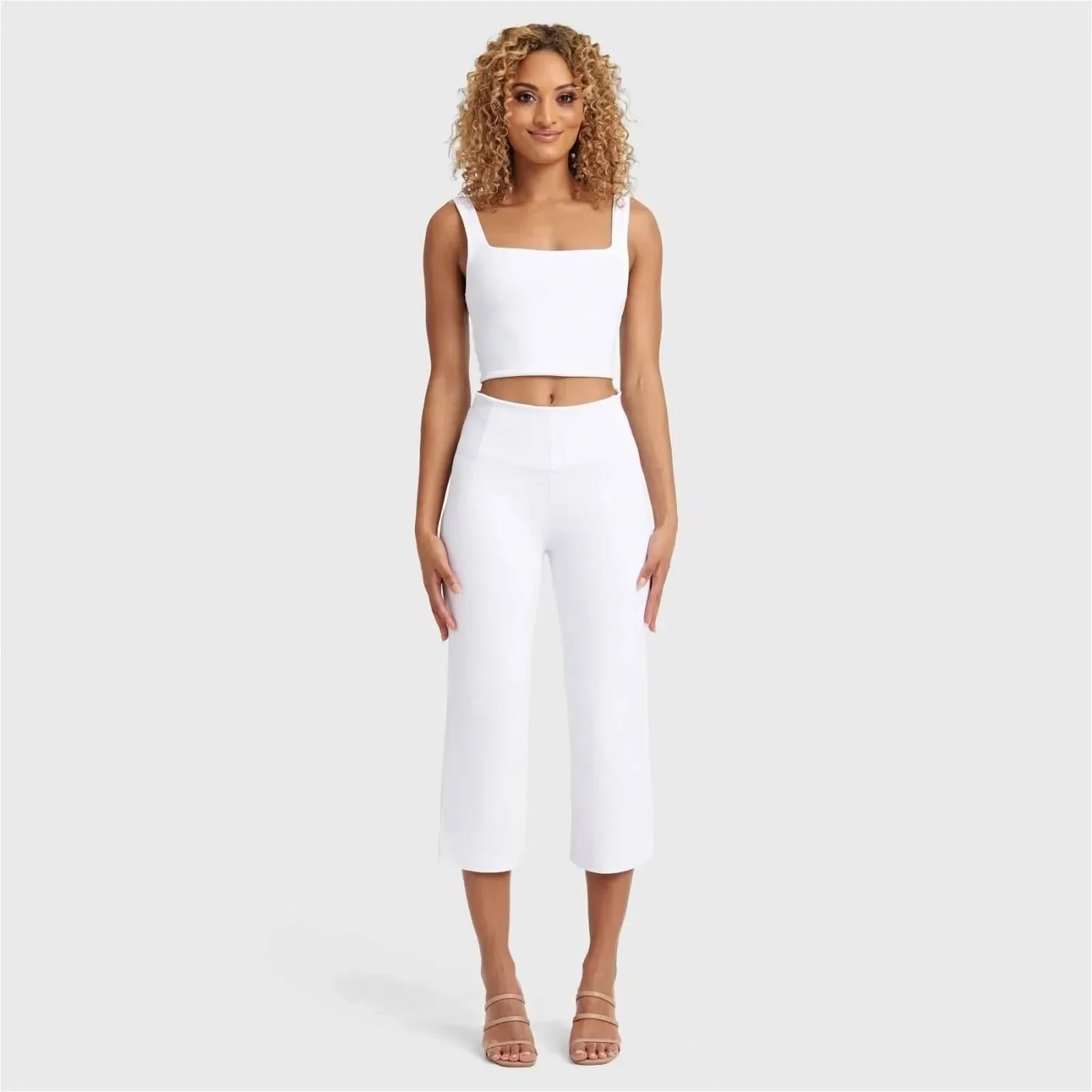 WRUP SNUG Jeans - High Waisted - Cropped - White - Image 6