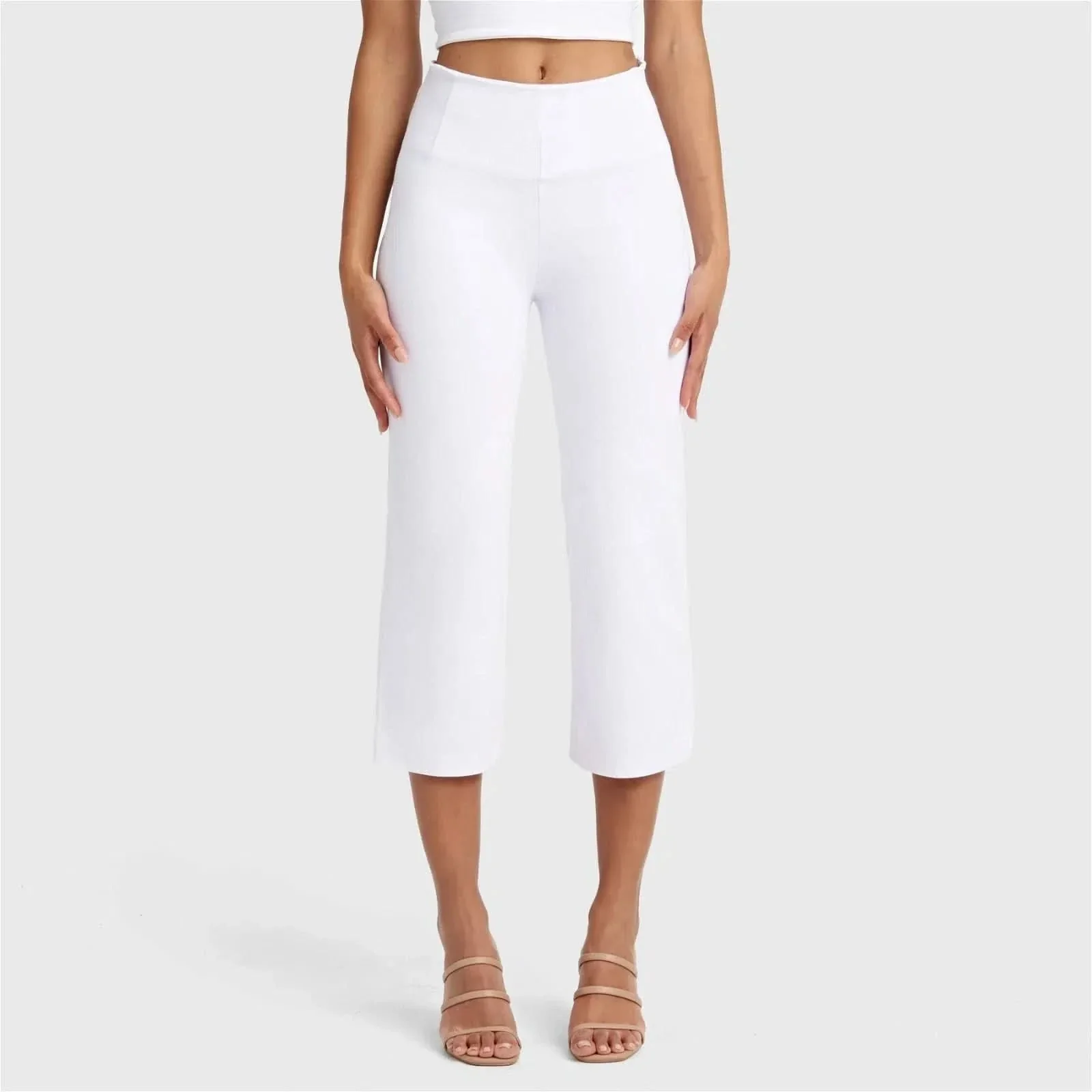 WRUP SNUG Jeans - High Waisted - Cropped - White - Image 9